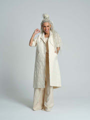 Plaid Linen-Blend Jacket
