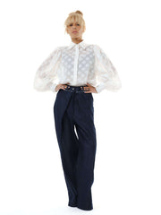 Denim Wide-Leg Jeans