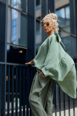 Oversized Green Shirt