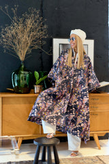 Oversized Floral Kimono Coat