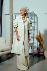 Plaid Linen-Blend Jacket