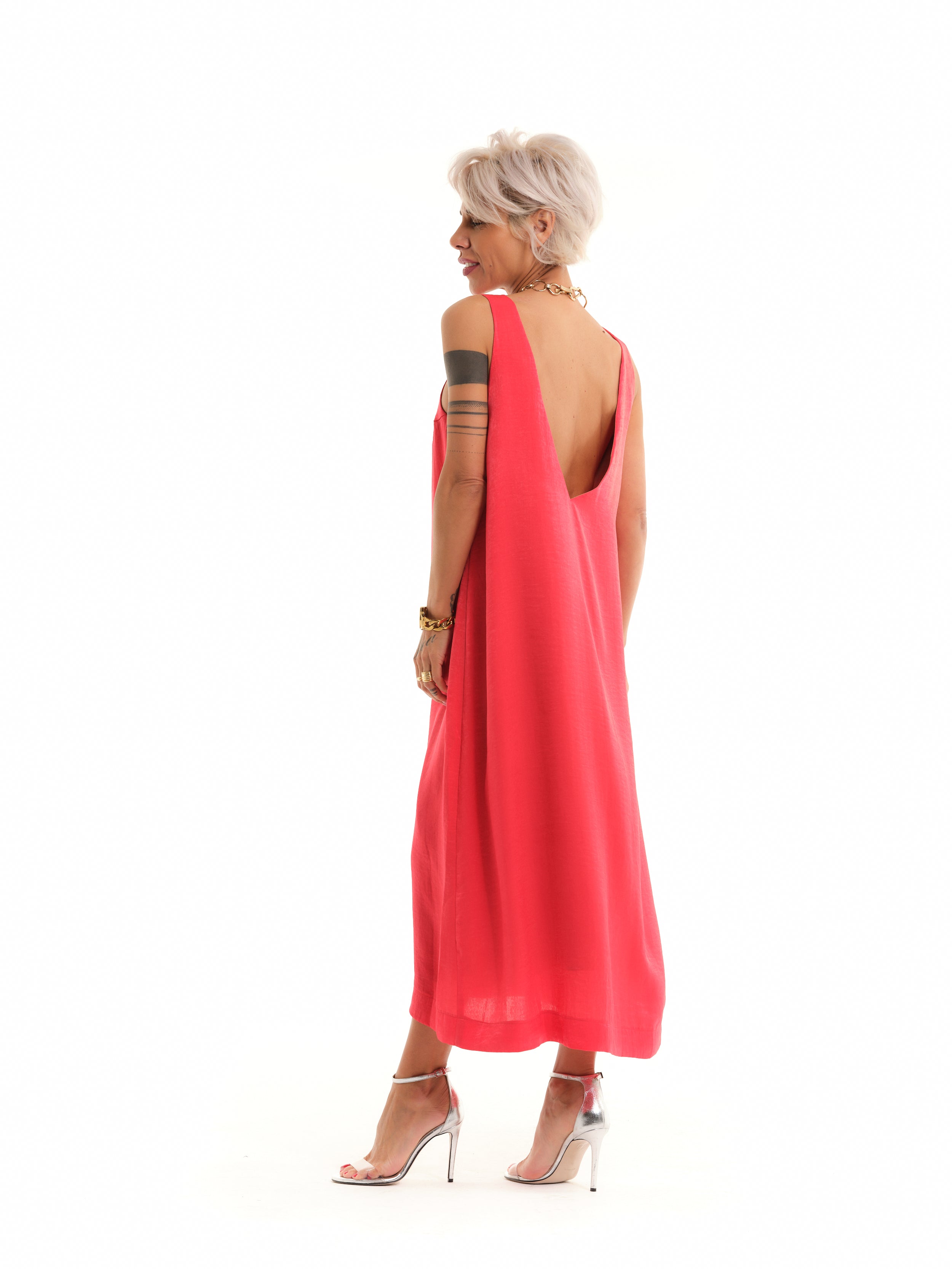 Coral Maxi Dress