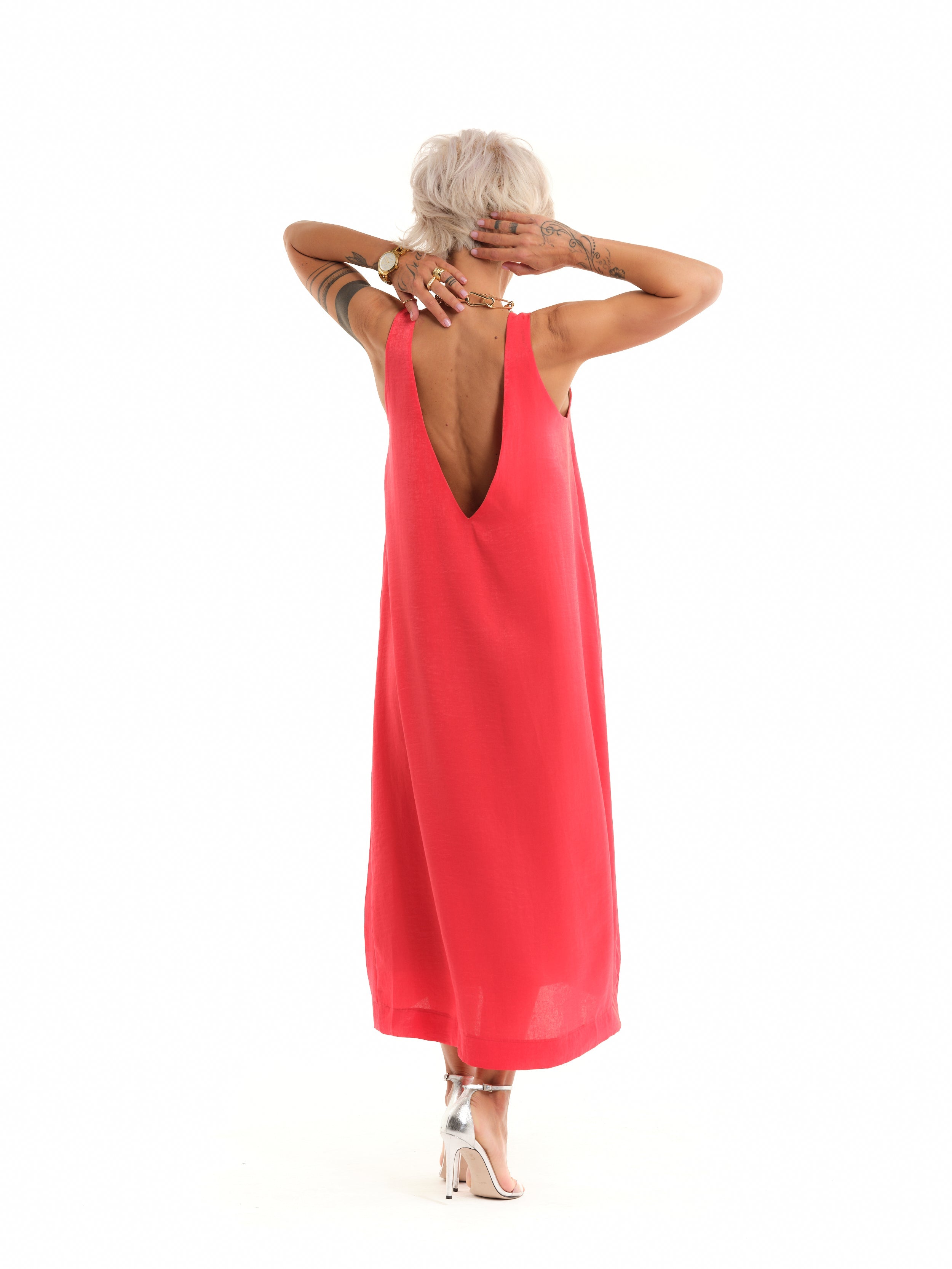 Coral Maxi Dress