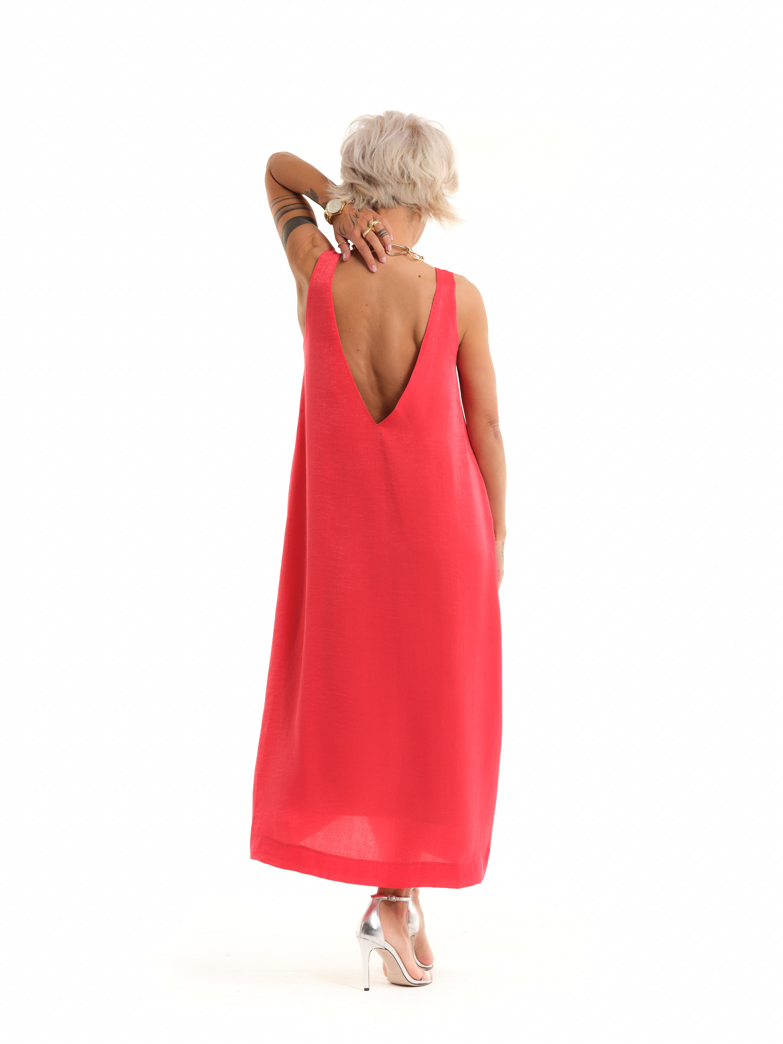 Coral Maxi Dress