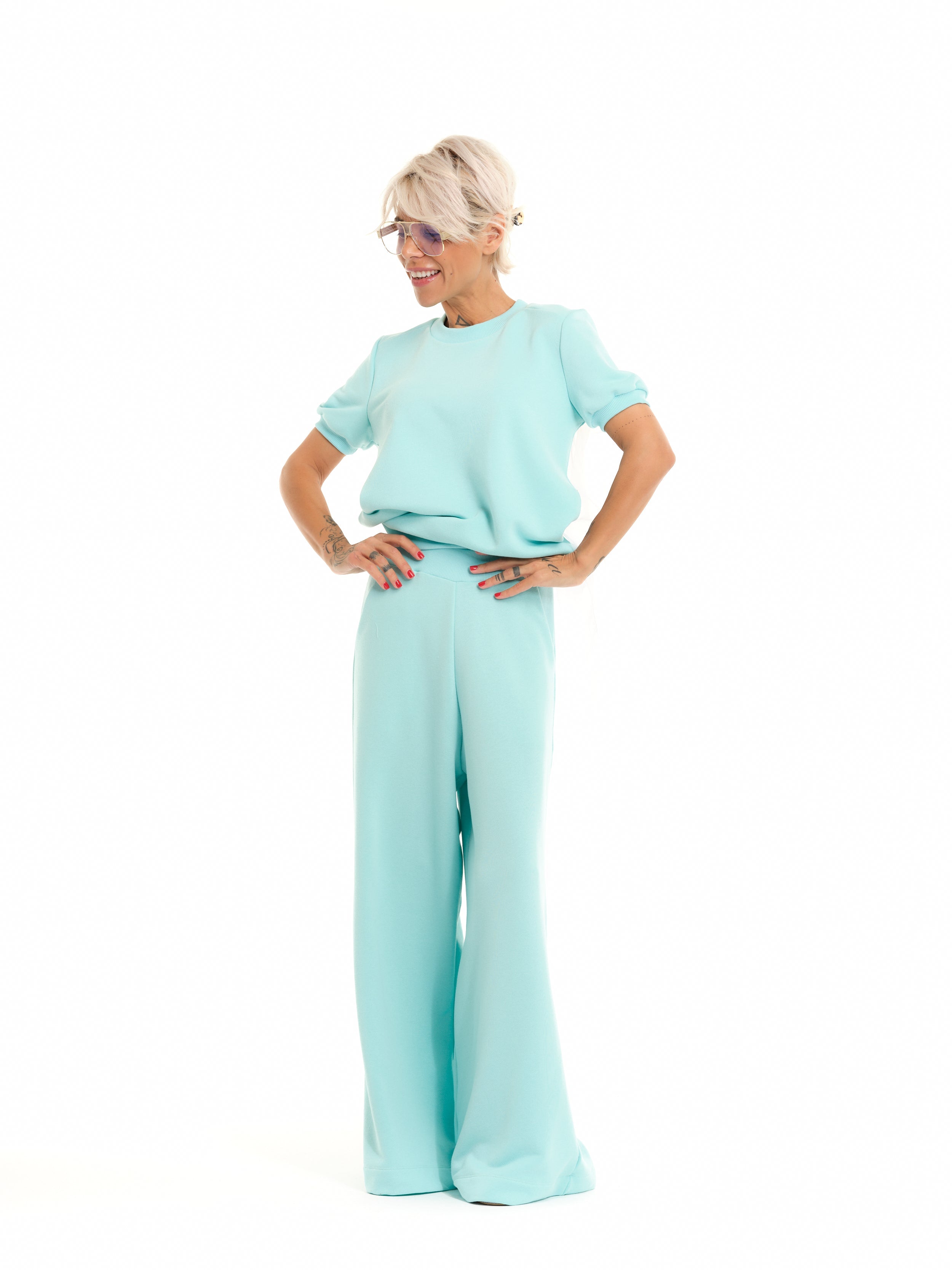 Blue Sweatsuit Co-Ord Set