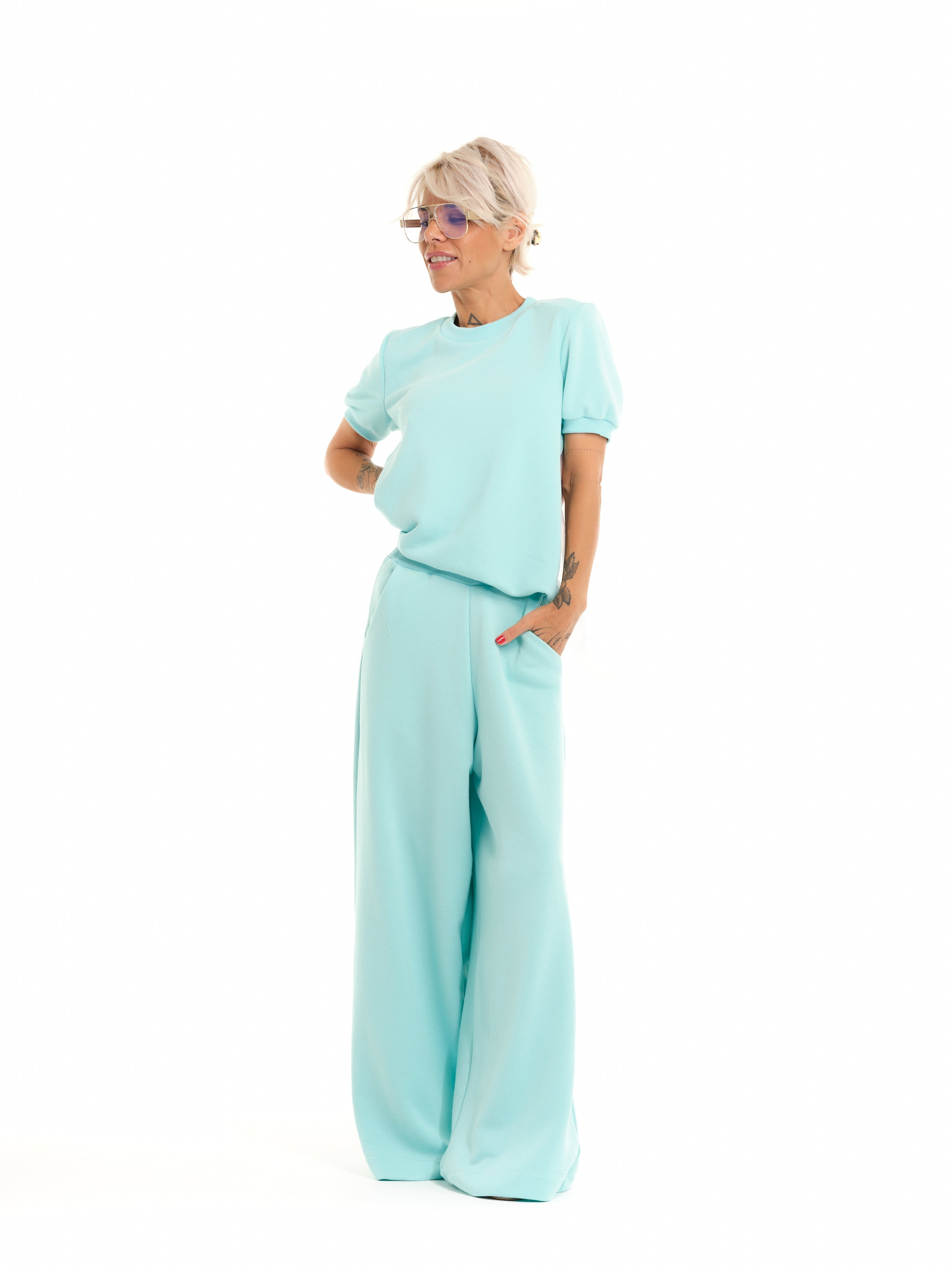 Blue Sweatsuit Co-Ord Set