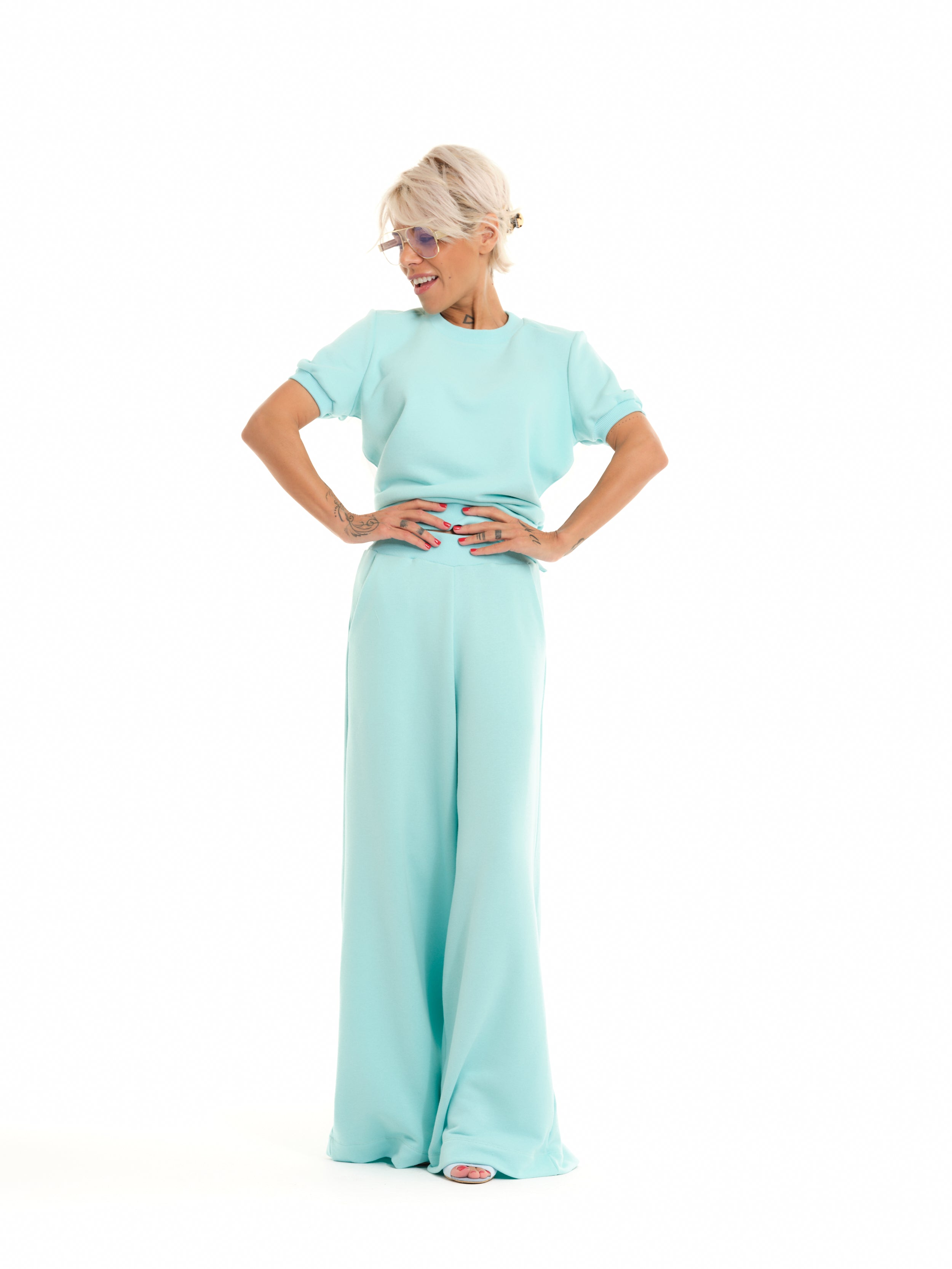 Blue Sweatsuit Co-Ord Set