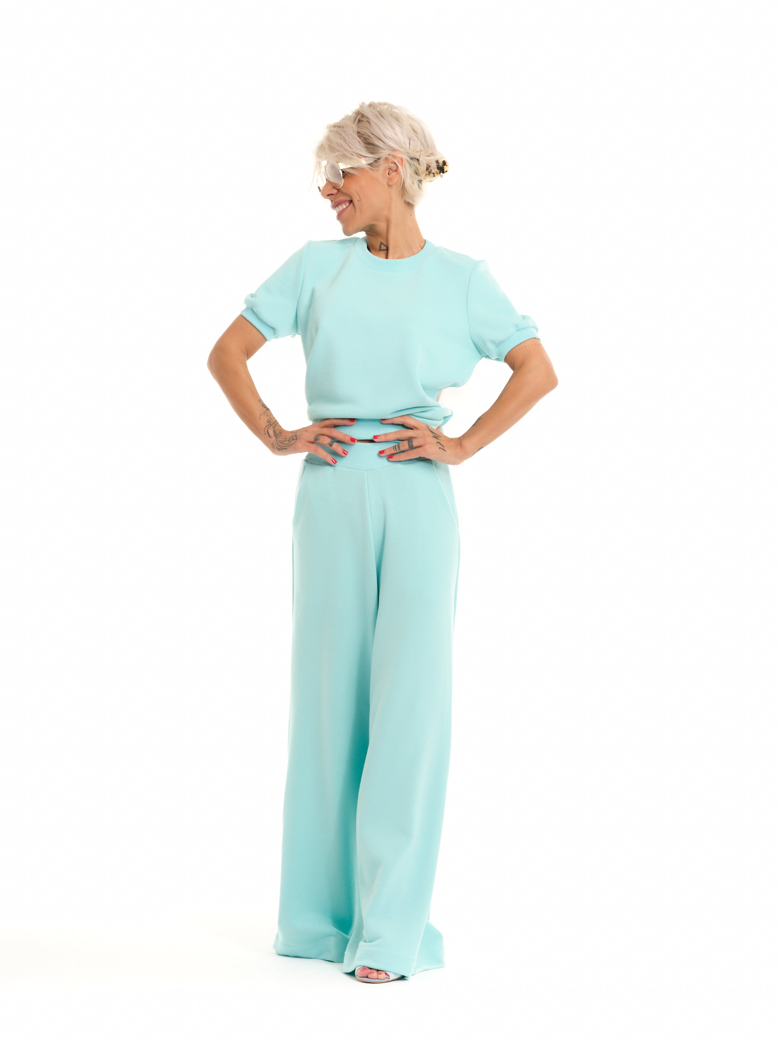 Blue Sweatsuit Co-Ord Set