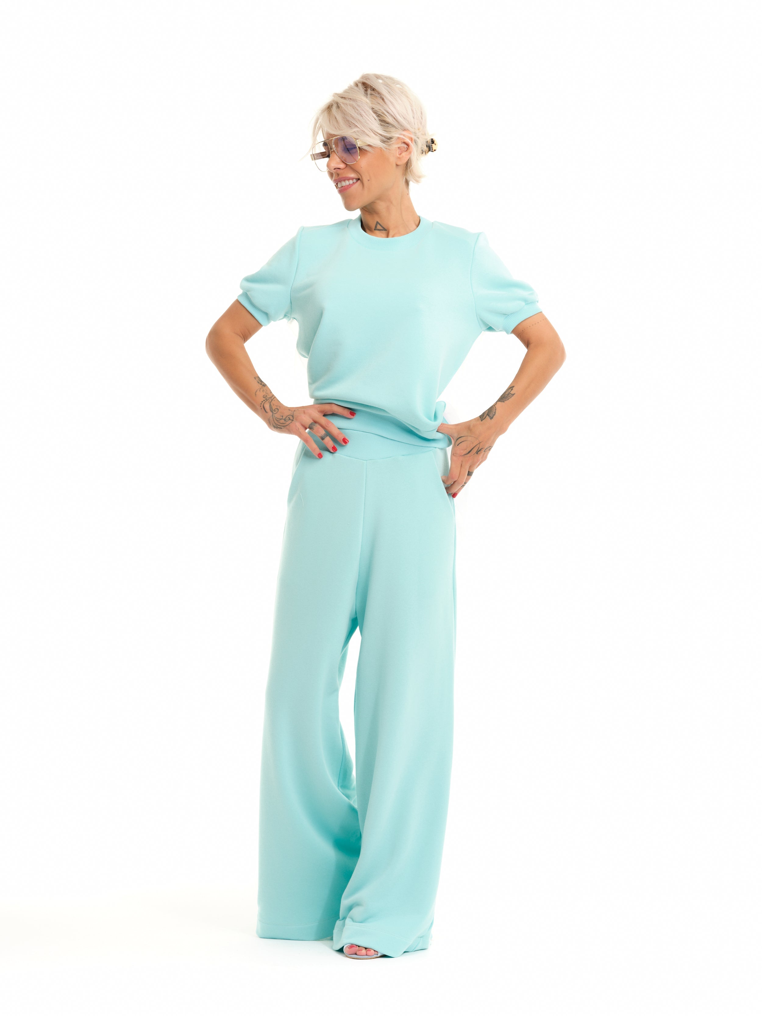 Blue Sweatsuit Co-Ord Set