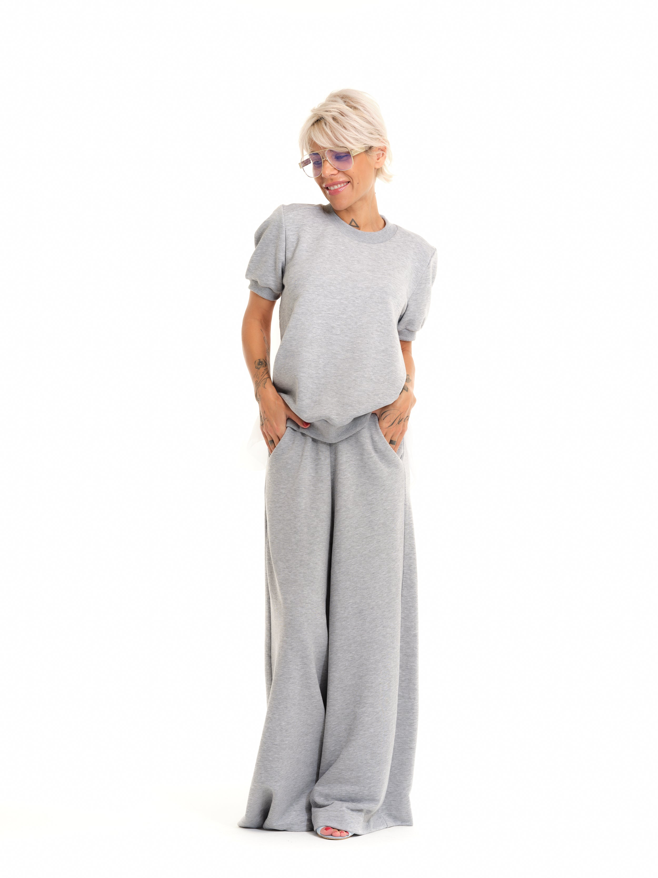 Grey Sweatsuit Co-Ord Set