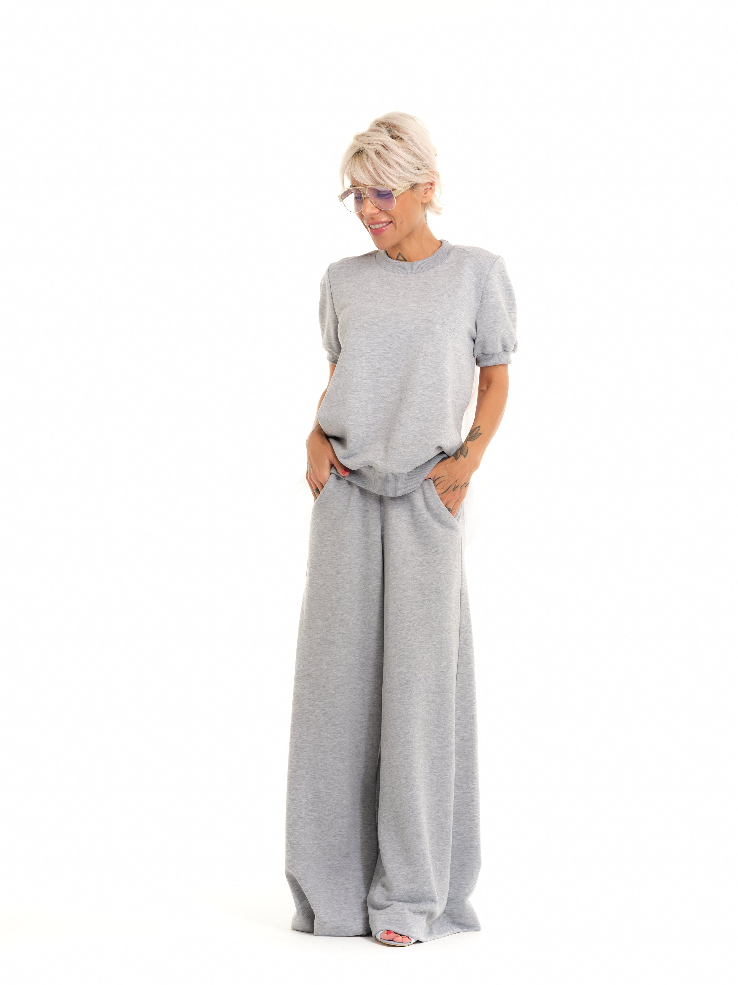 Grey Sweatsuit Co-Ord Set