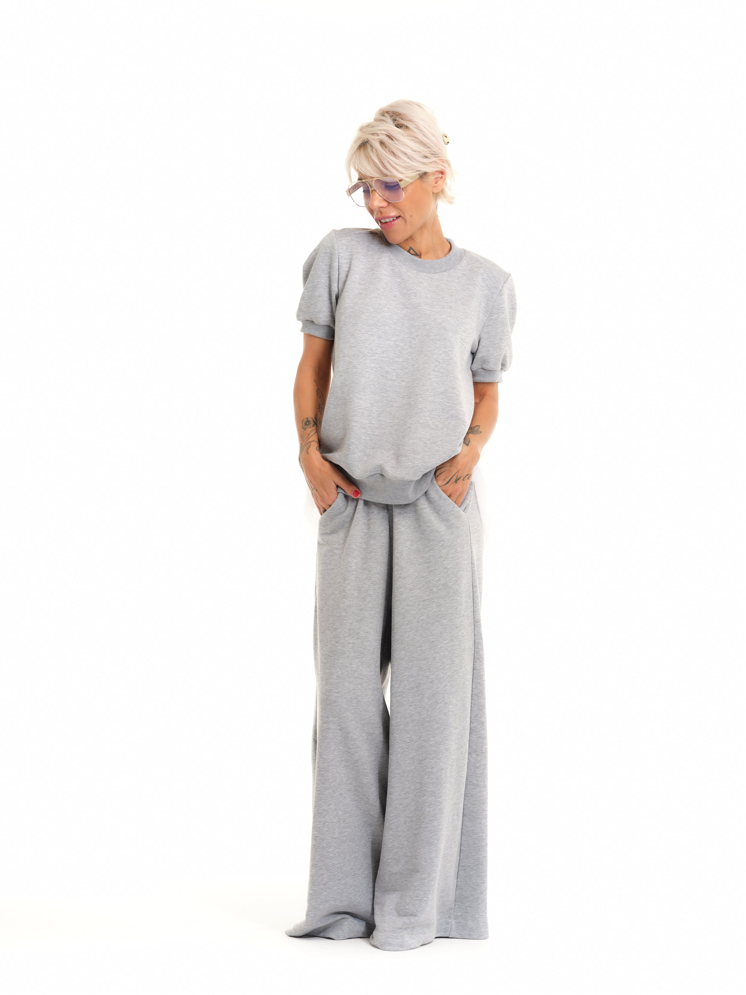 Grey Sweatsuit Co-Ord Set