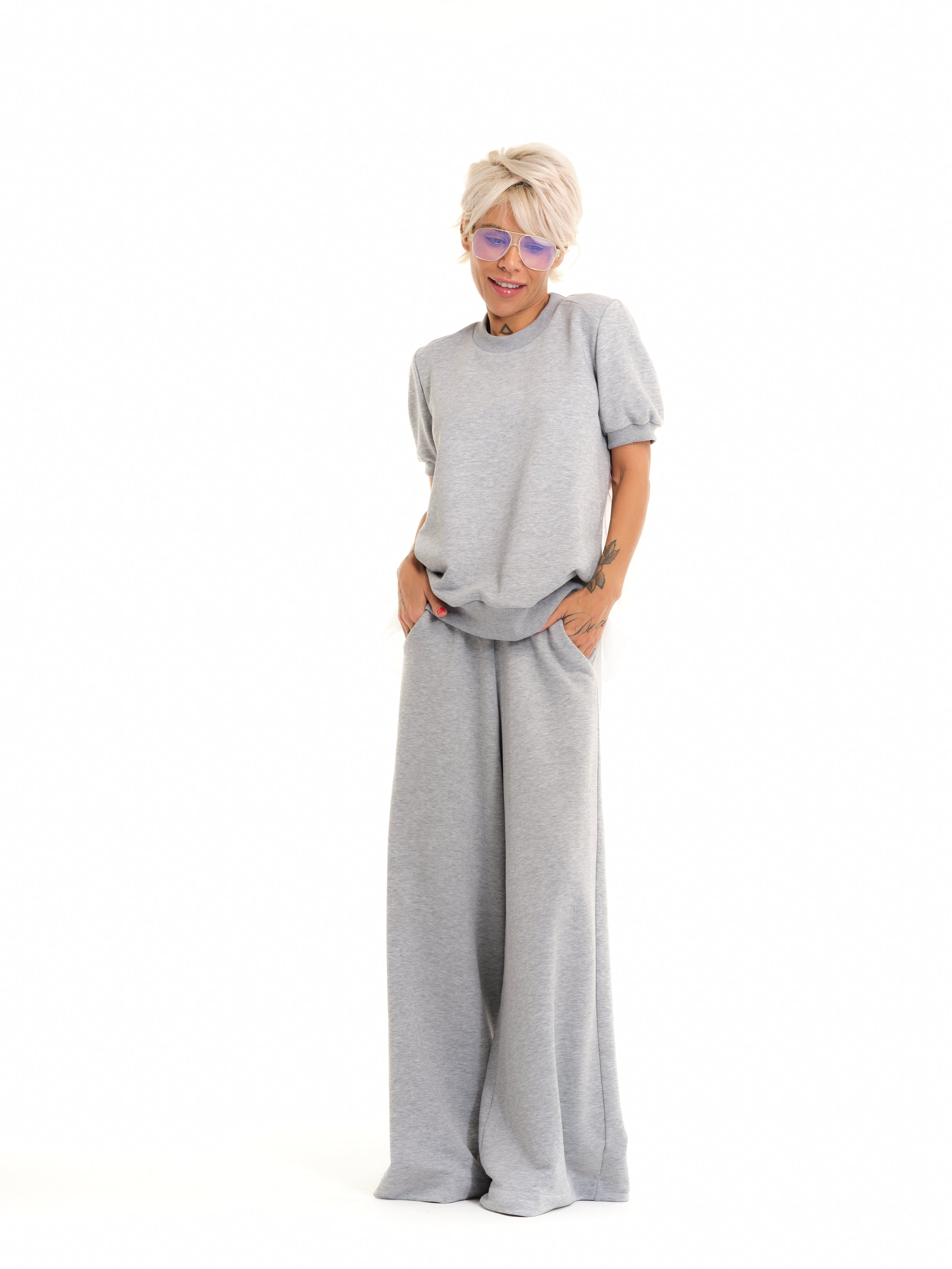 Grey Sweatsuit Co-Ord Set