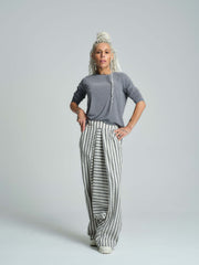 Long-Sleeved Cotton-Blend Top