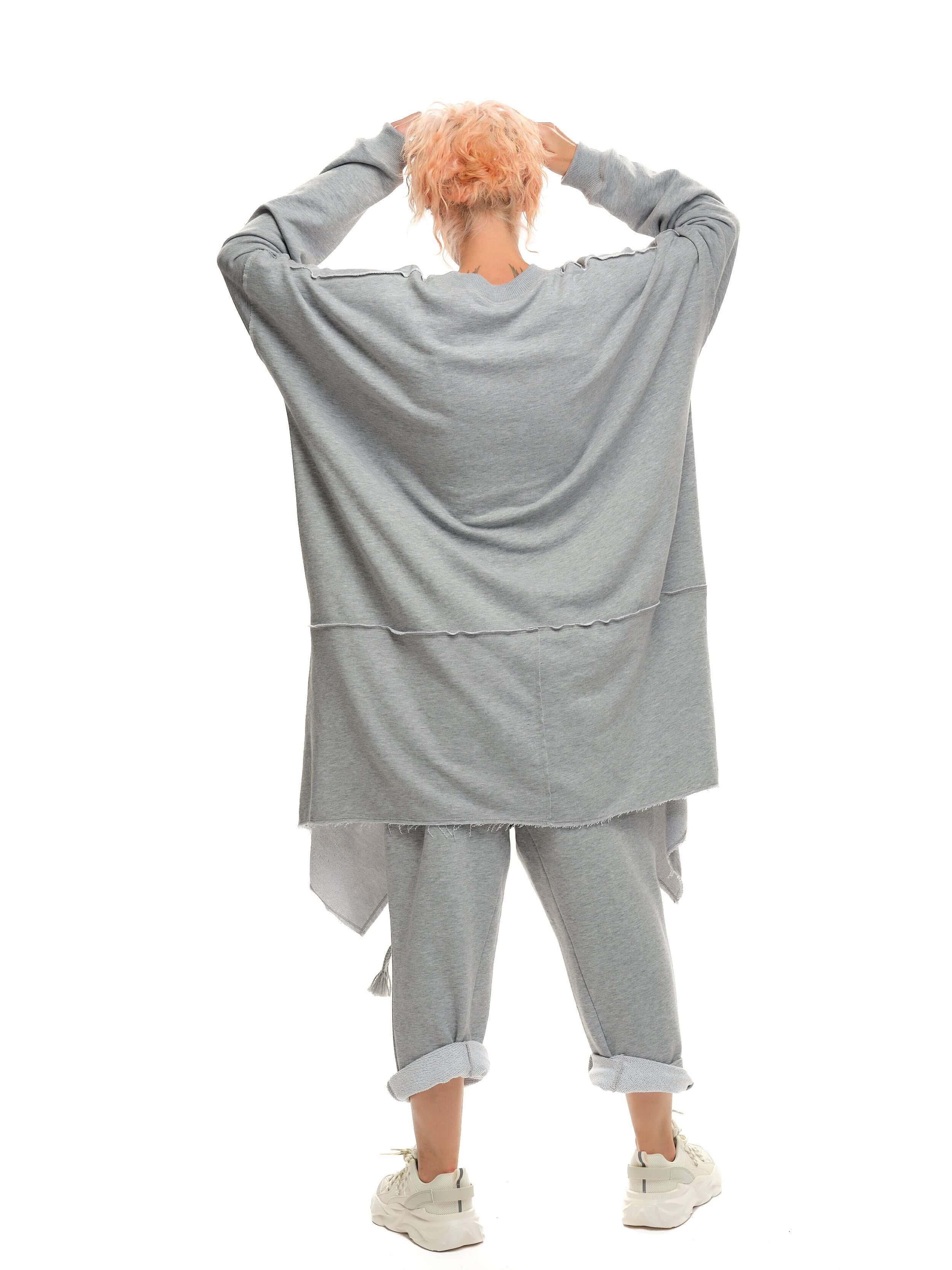 Asymmetric Grey Activewear Set