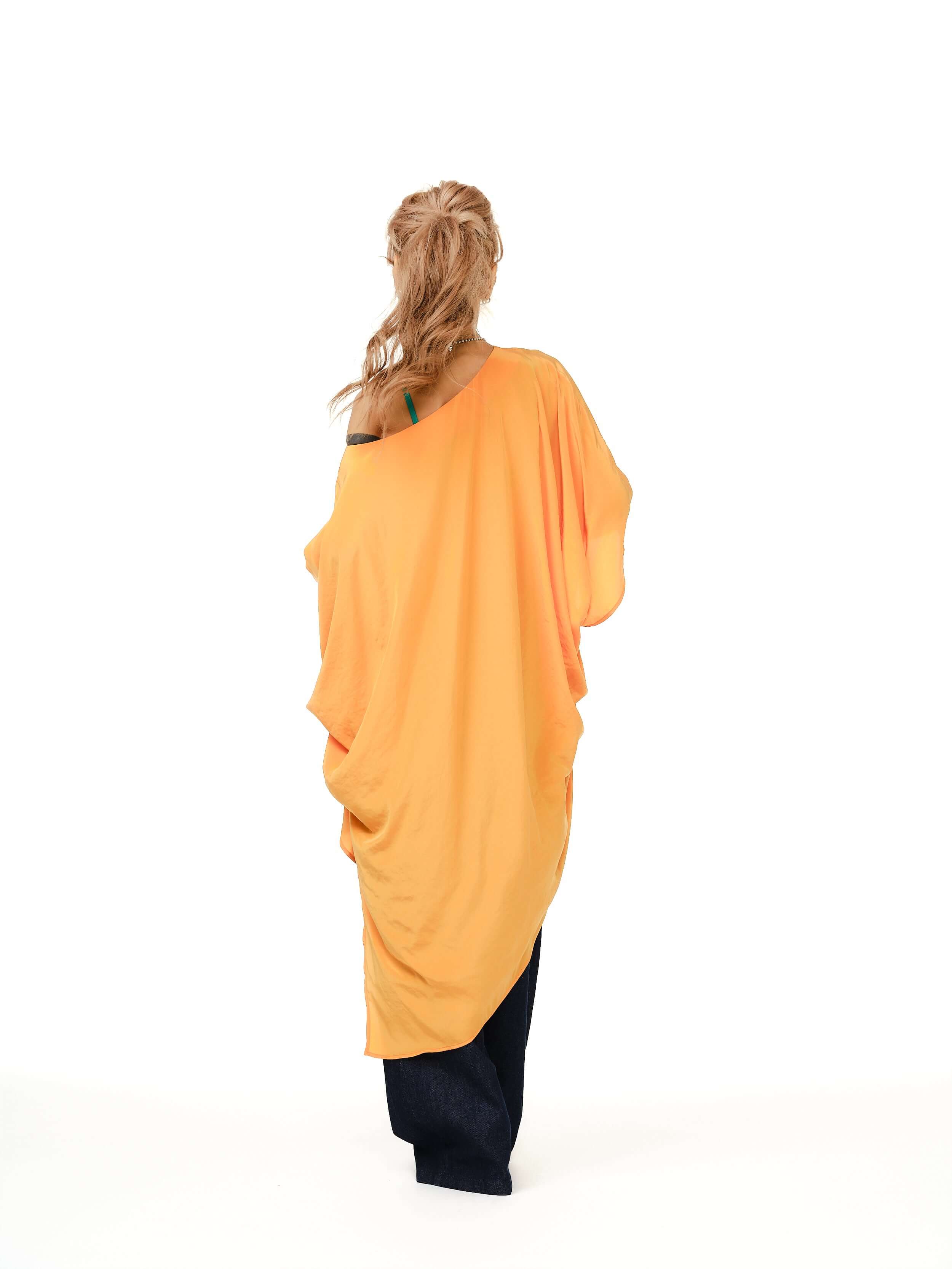 Orange Oversized Мaxi Tunic