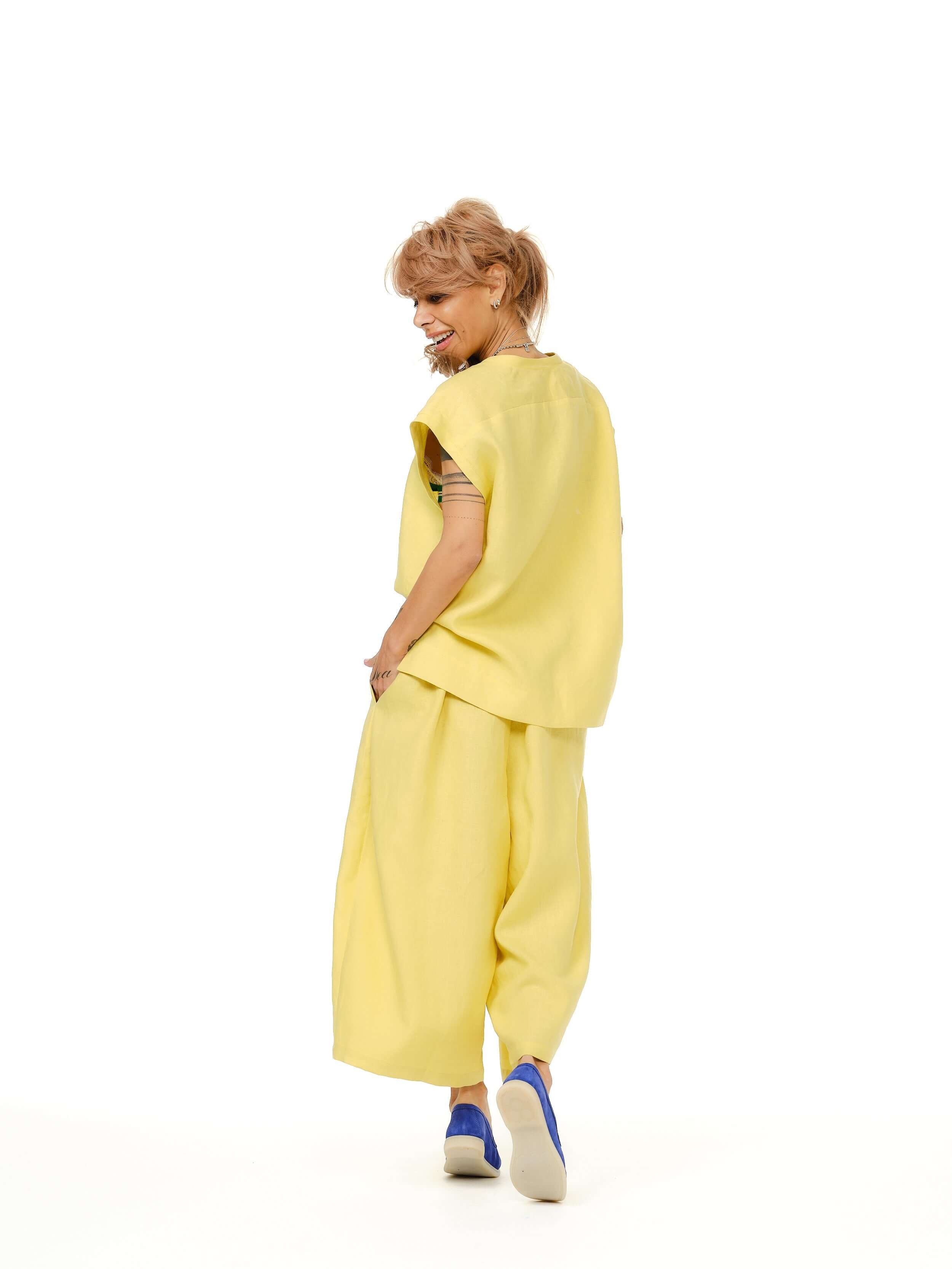 Linen-Blend Co-Ord Set