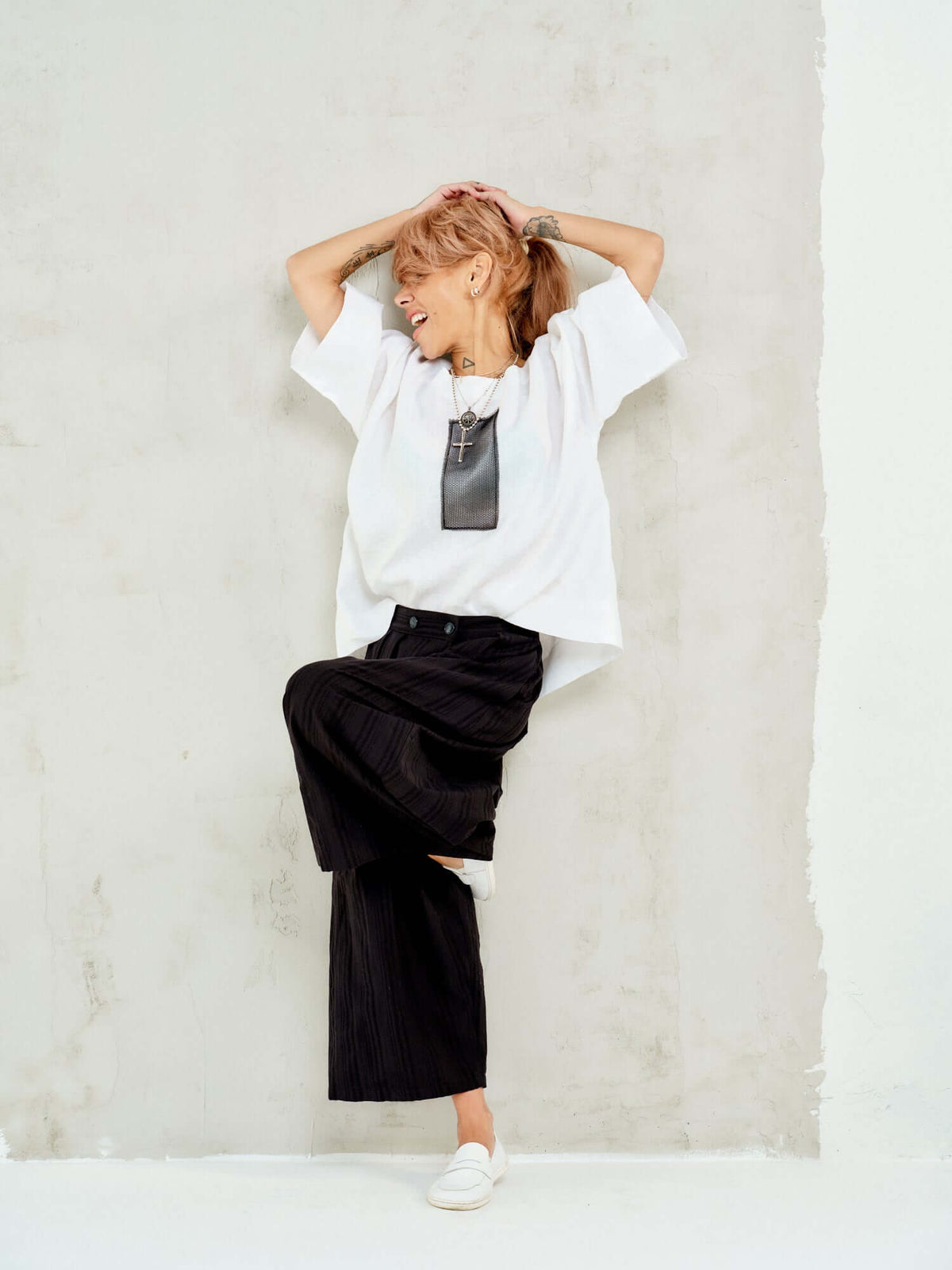 Boxy Linen-Cotton Top