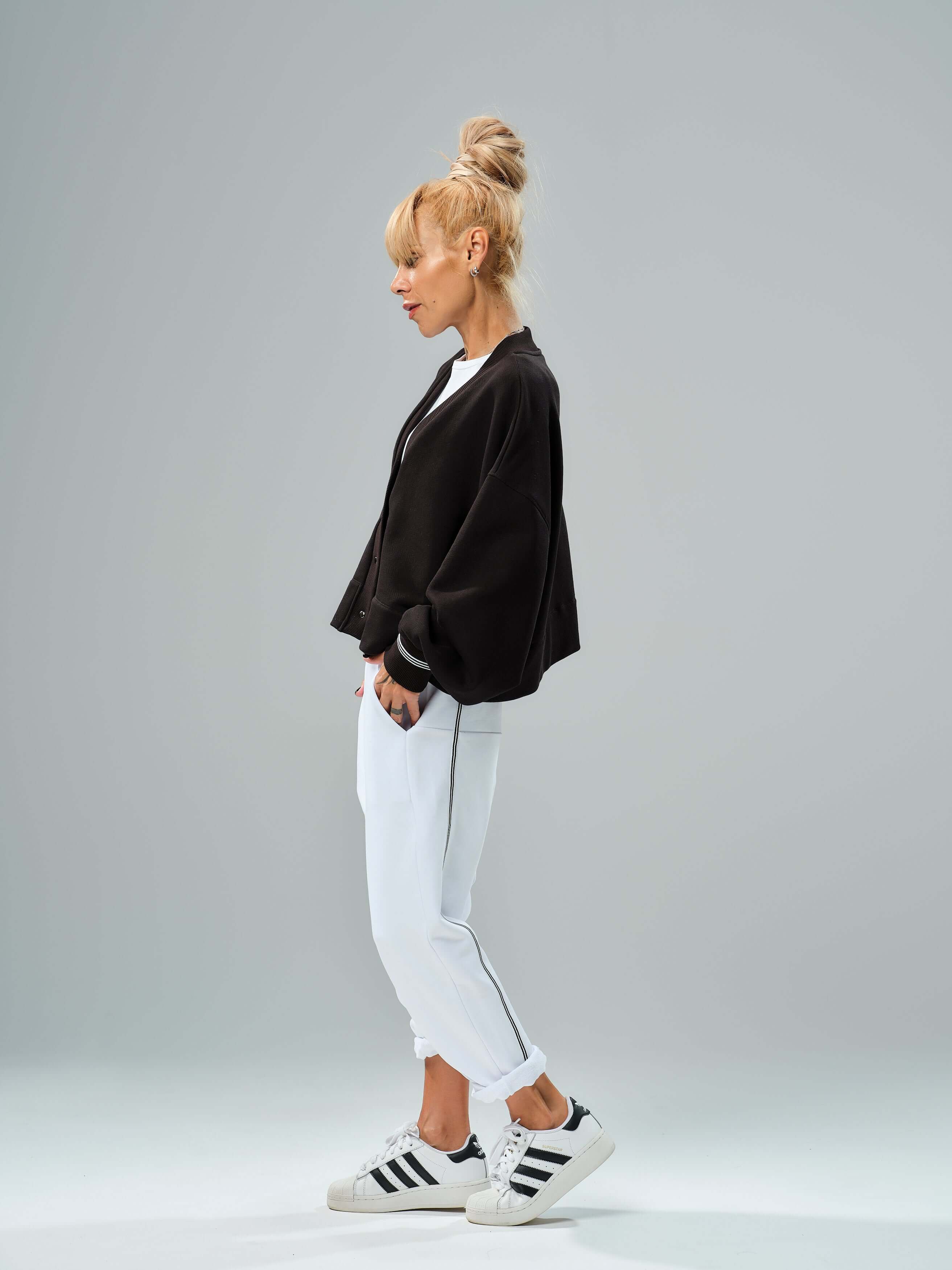 Black Snap-Button Jacket