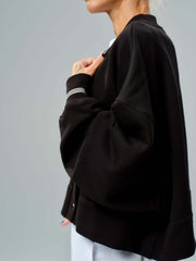 Black Snap-Button Jacket