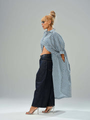 Wide-leg Denim Jeans