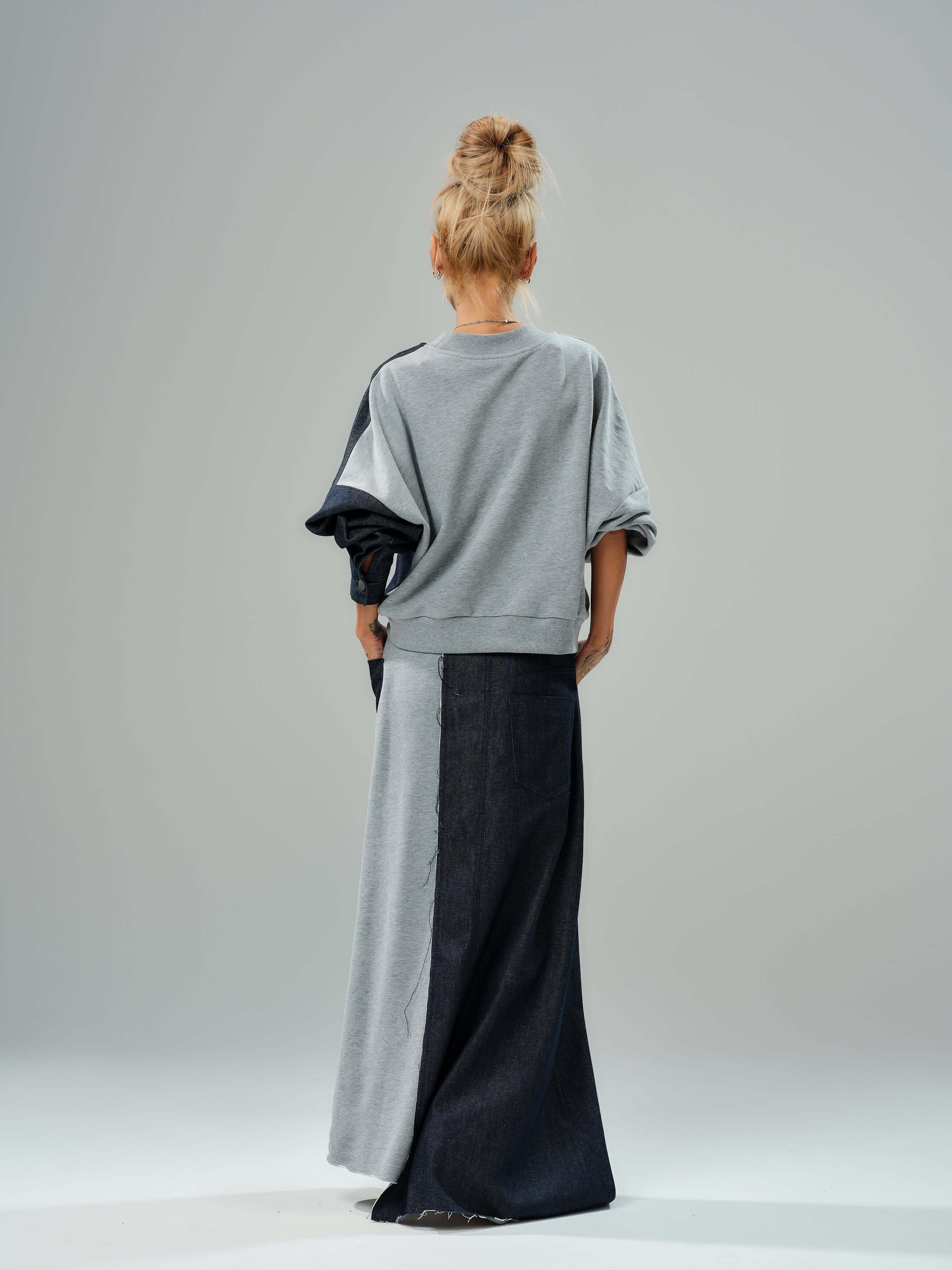 Grey and Denim Co-Ord Set
