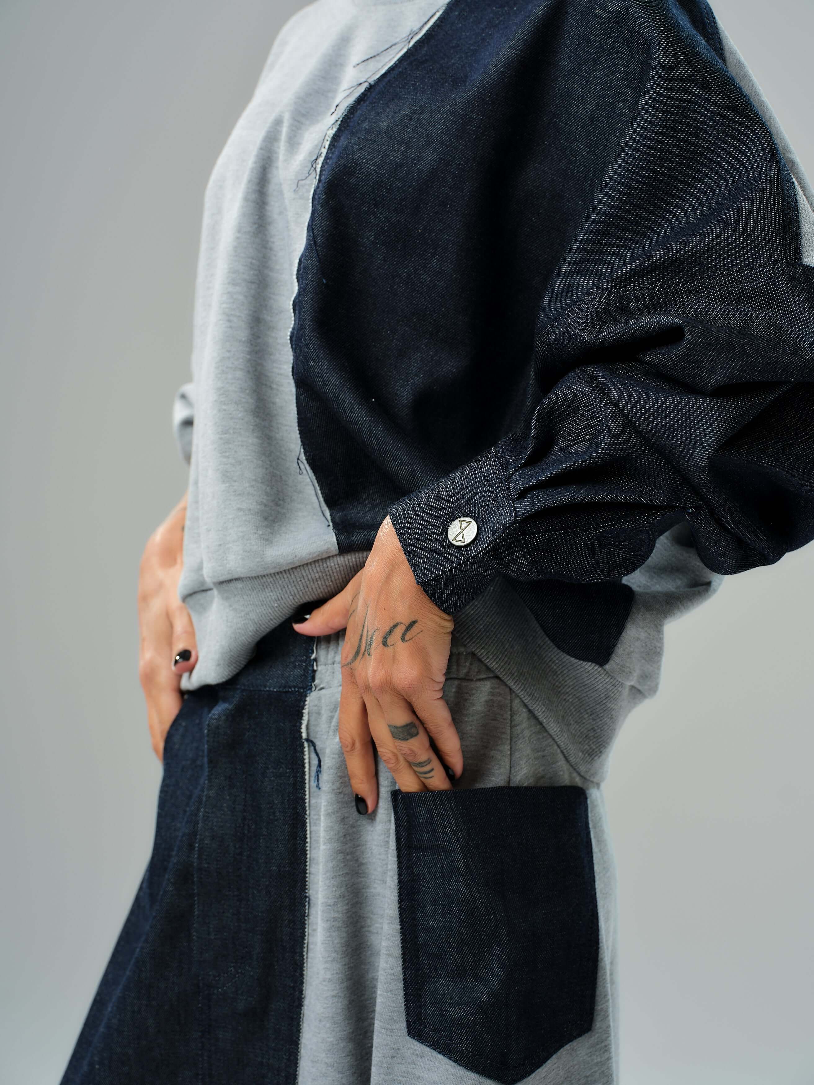 Grey and Denim Co-Ord Set