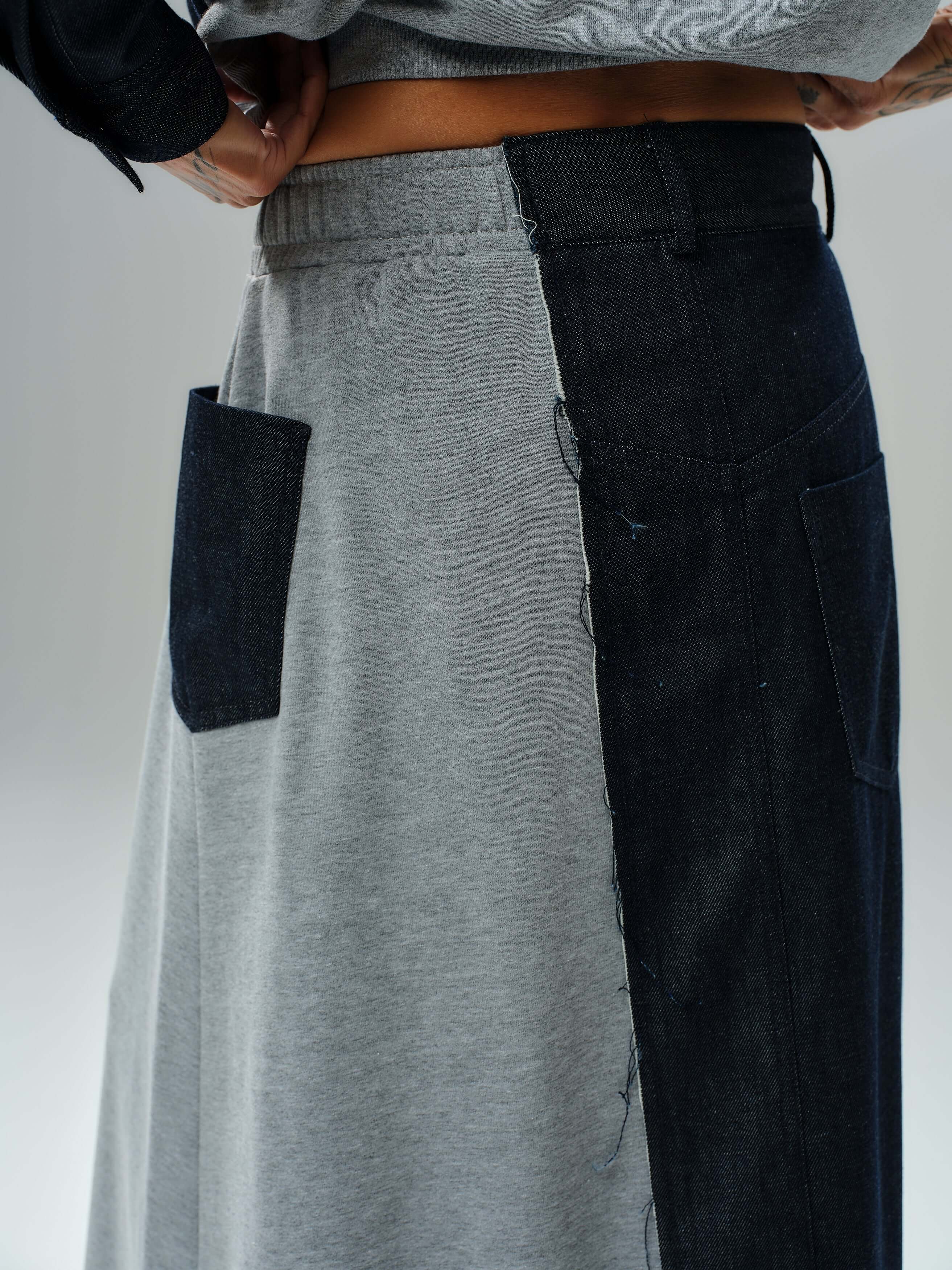 Grey and Denim Co-Ord Set