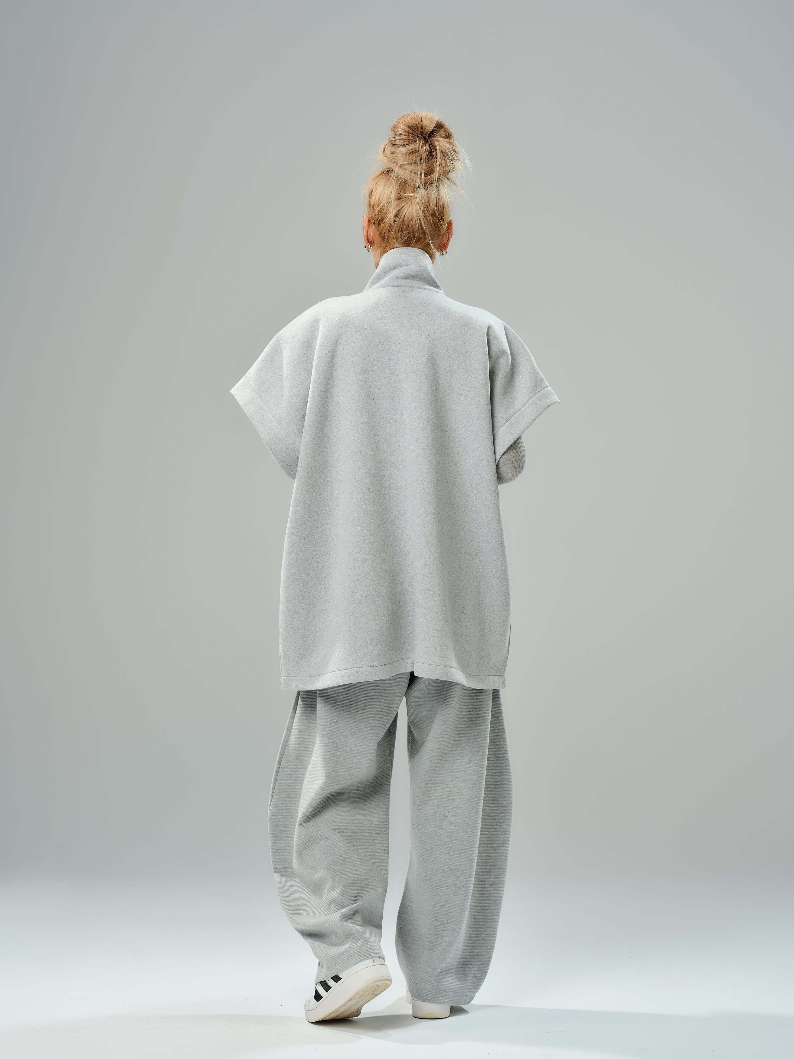 Oversized Grey Three-Piece Set