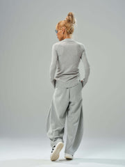 Oversized Grey Three-Piece Set