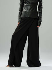 Black Wide-Leg Pants