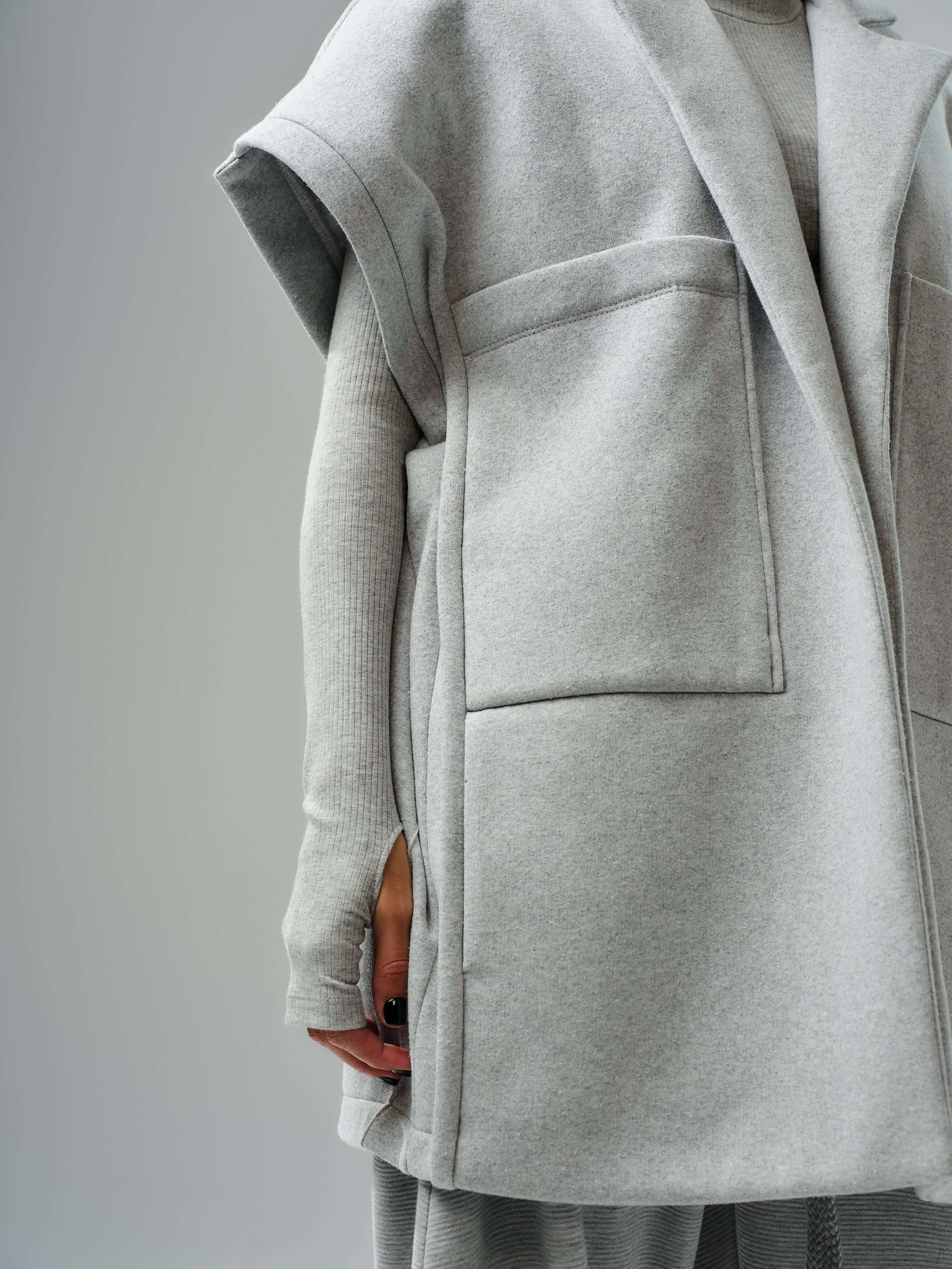 Oversized Grey Three-Piece Set