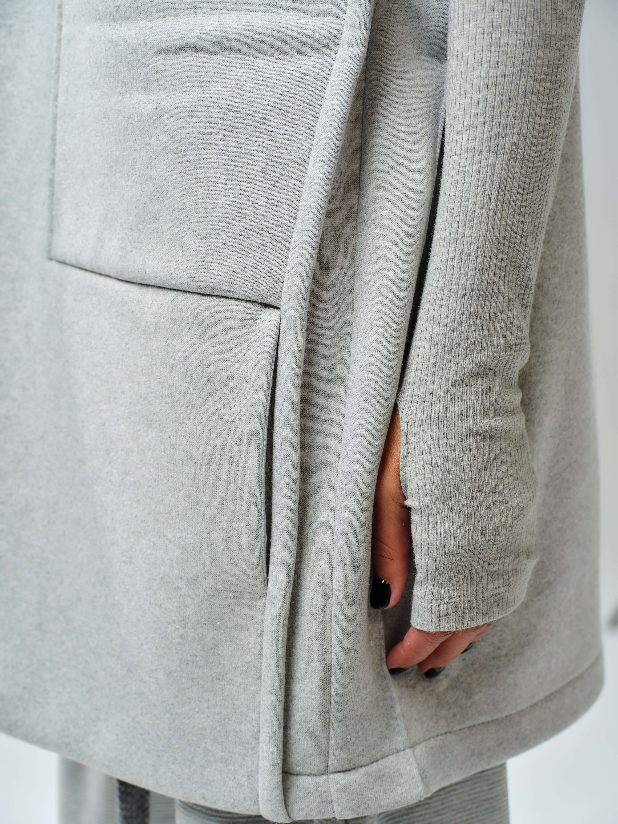 Oversized Grey Three-Piece Set