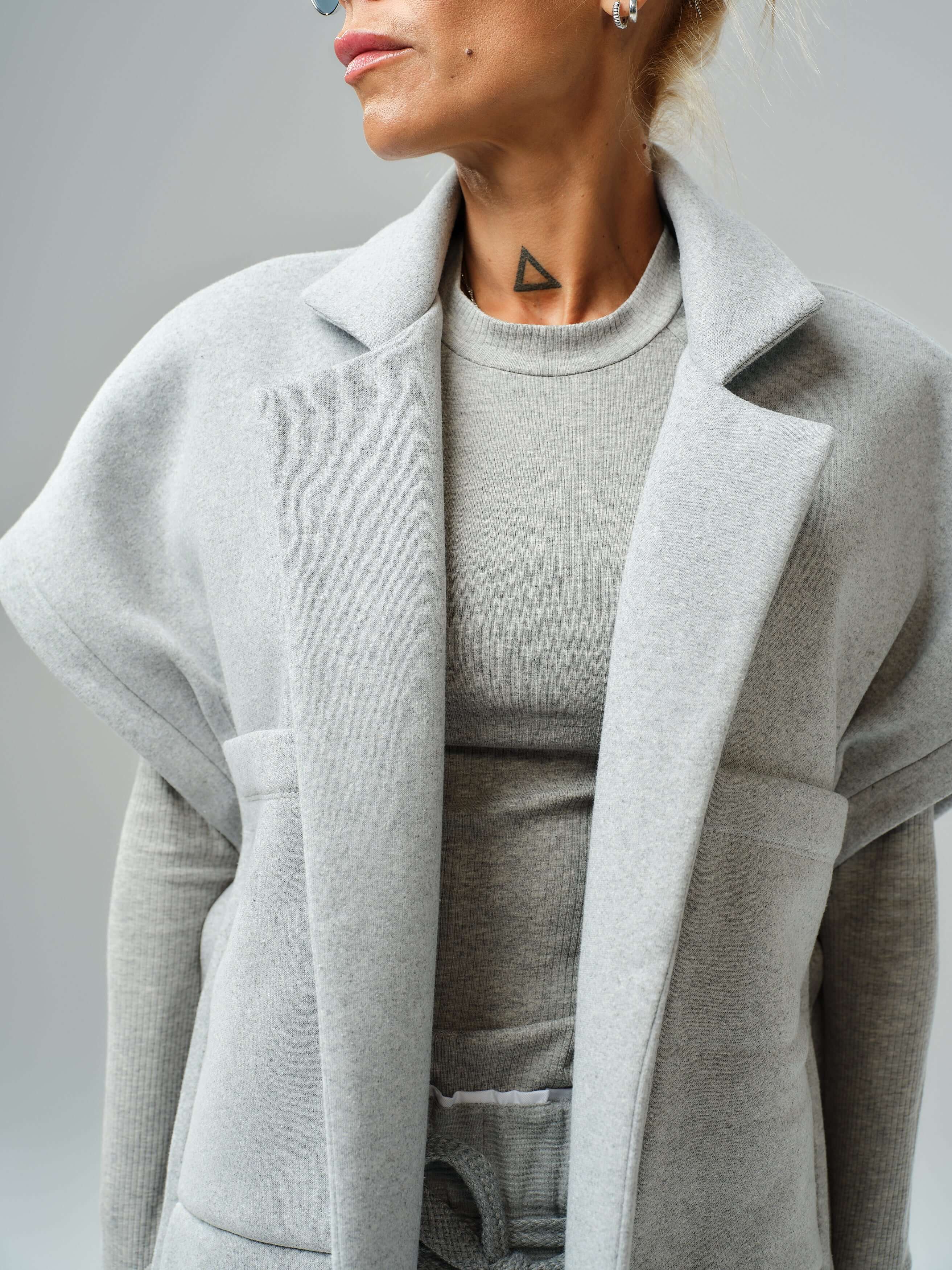 Oversized Grey Three-Piece Set