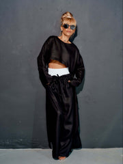 Black Co-Ord Set with Tunic and Pants