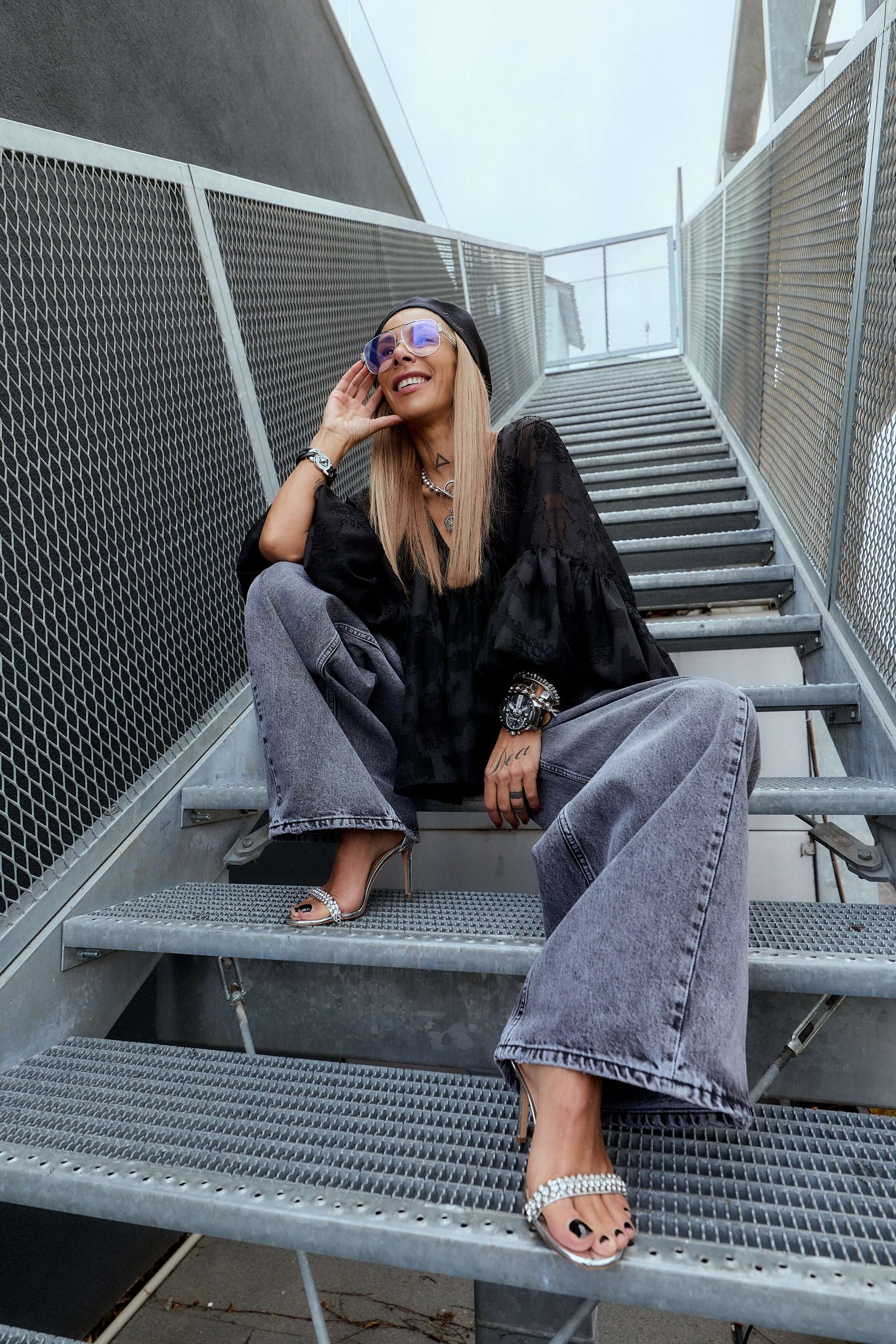 Black Sheer Tunic