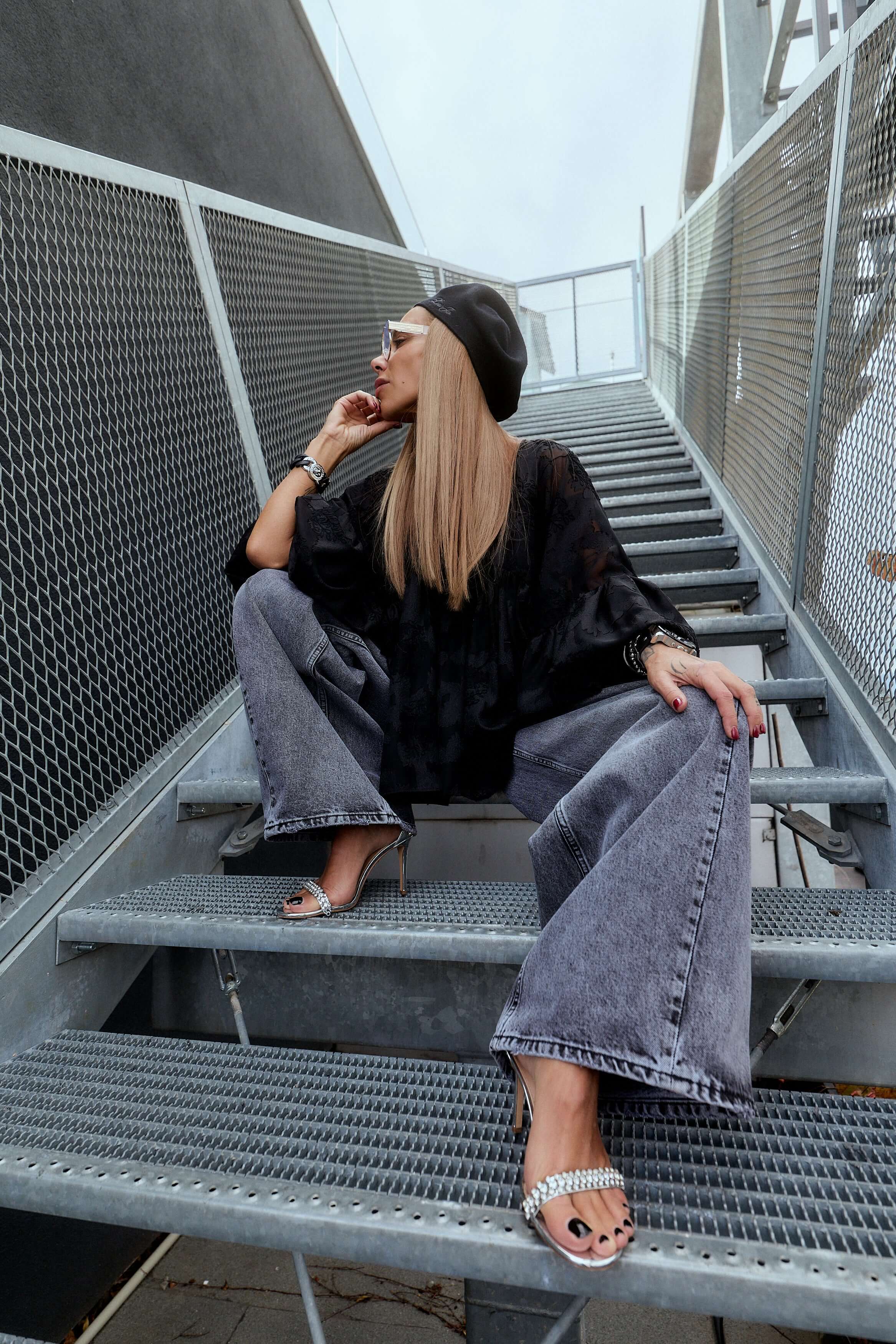 Black Sheer Tunic