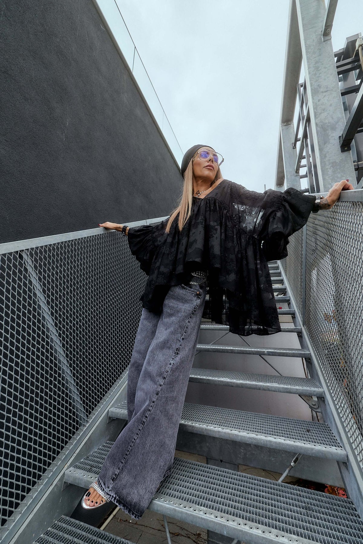 Black Sheer Tunic