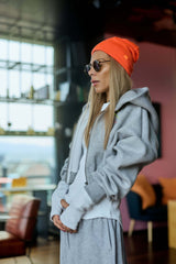 Grey Oversized Hoodie Set