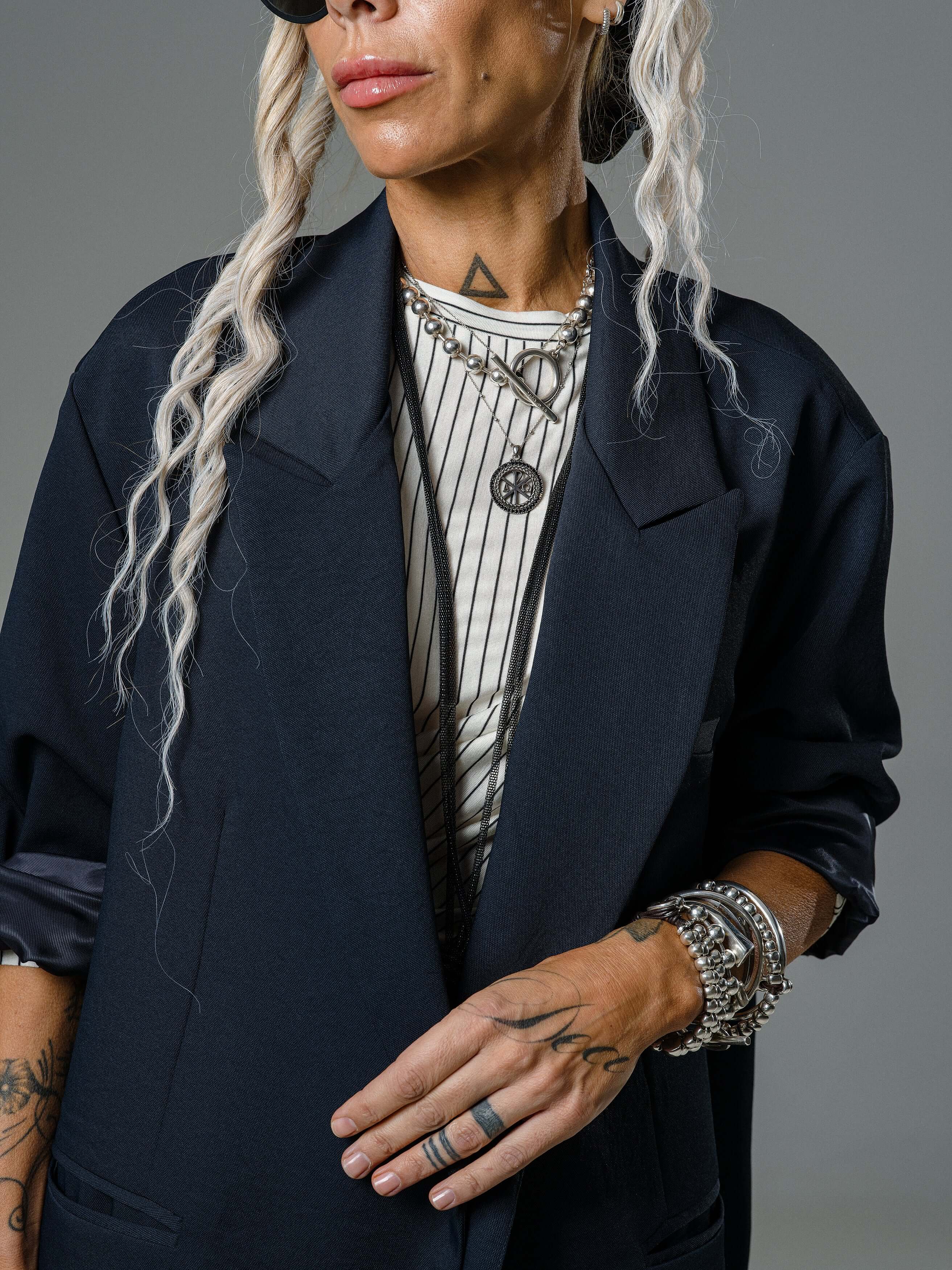 Black Oversized Midnight Blazer