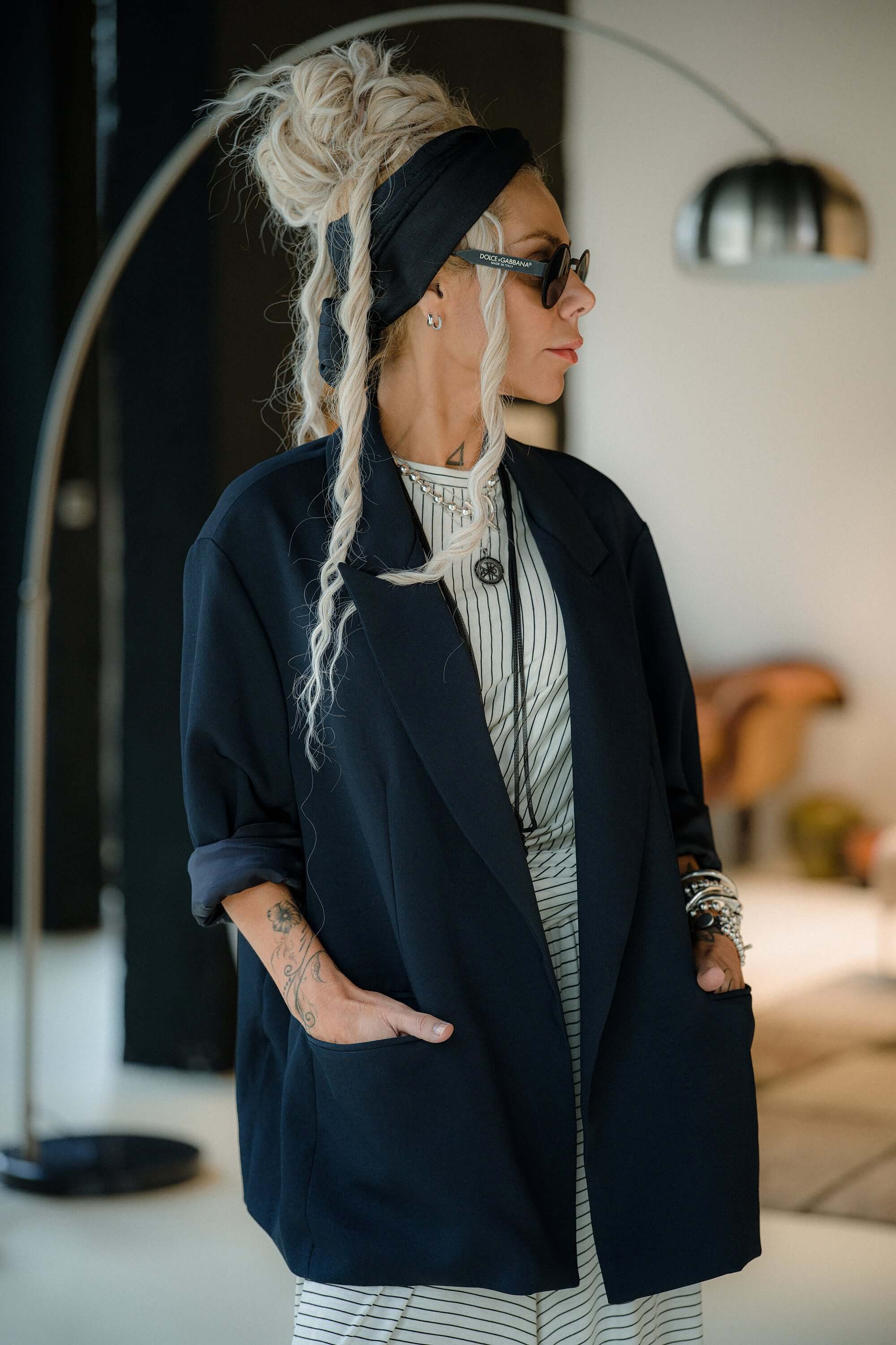 Black Oversized Midnight Blazer