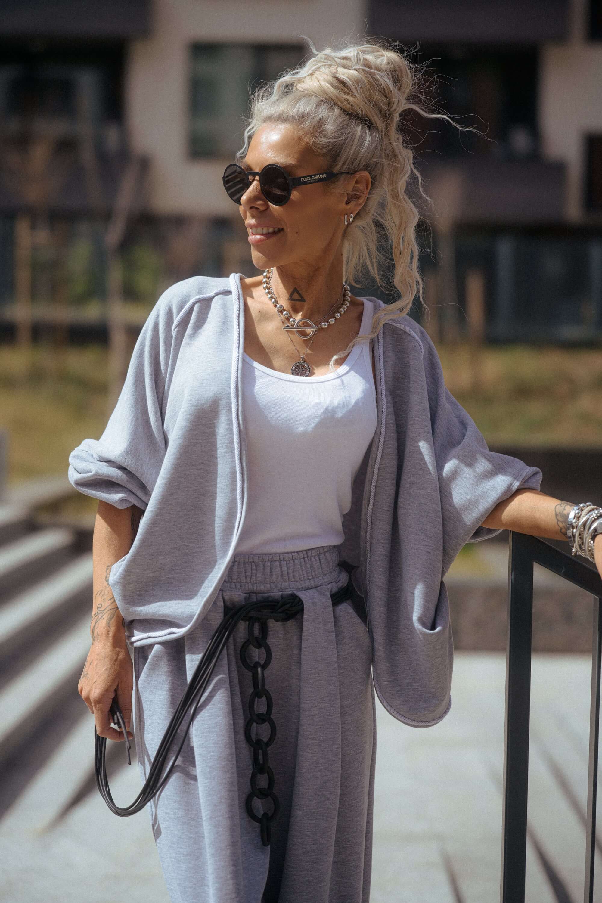 Grey Relaxed Lounge Set