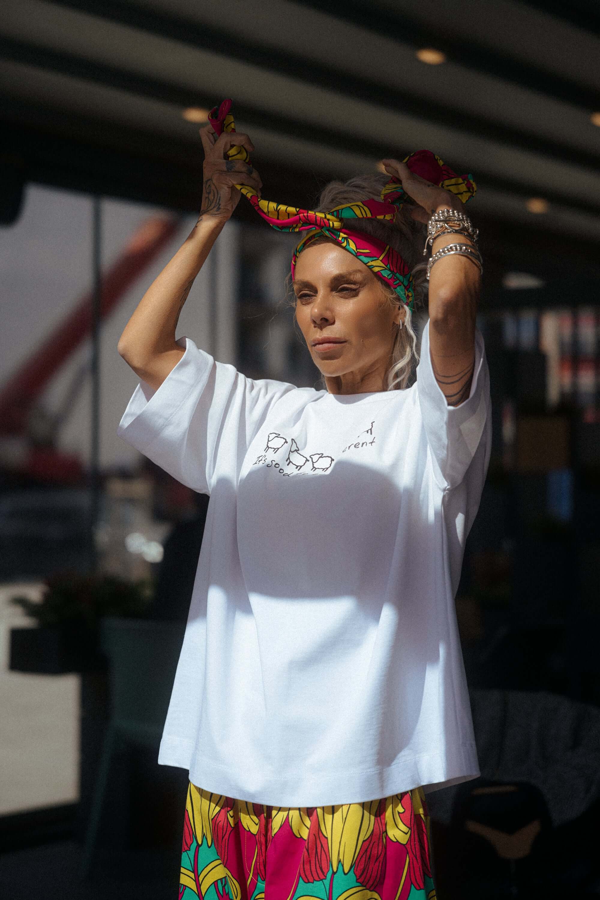 Oversized Graphic Cotton T-Shirt