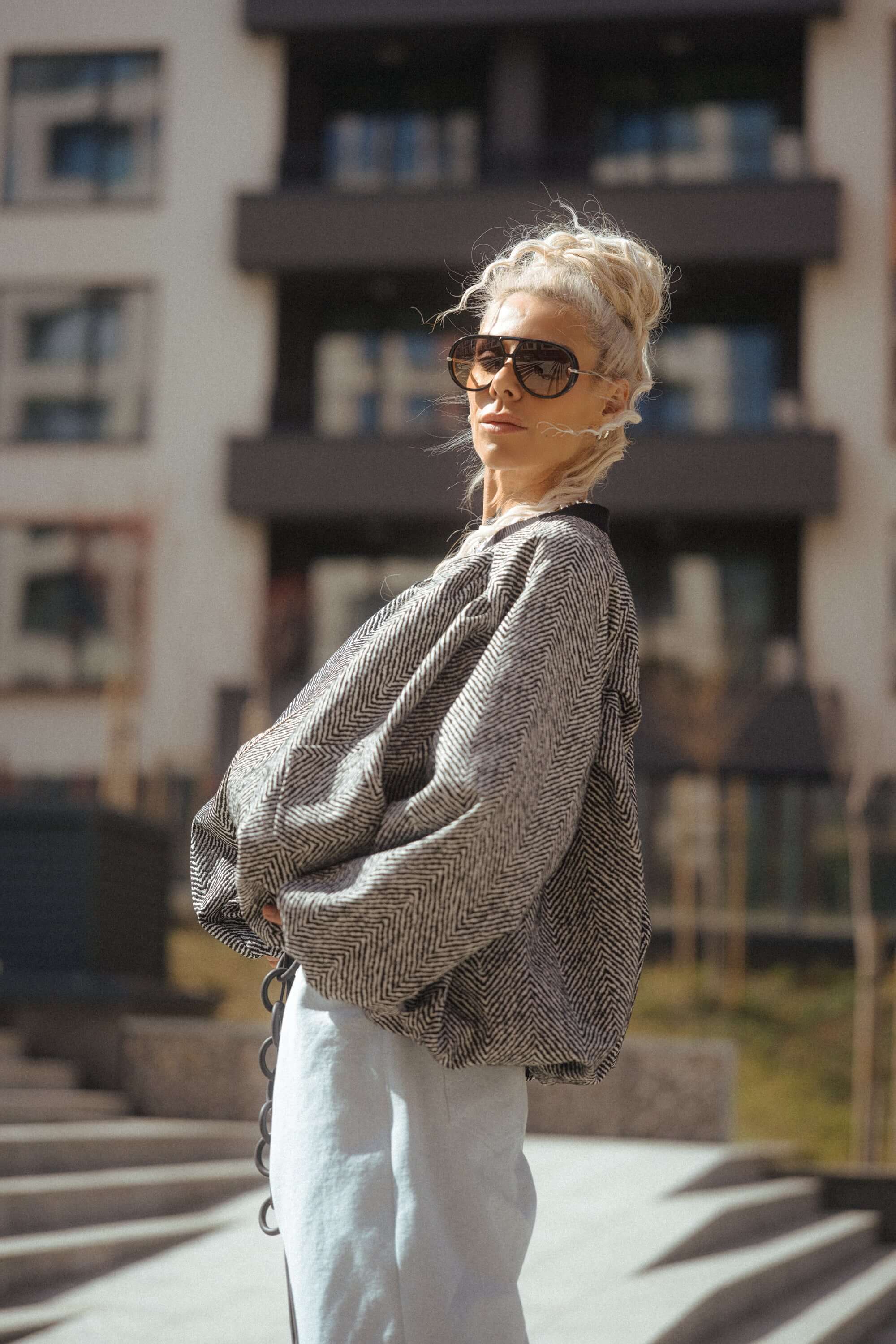 Oversized Textured Jacket