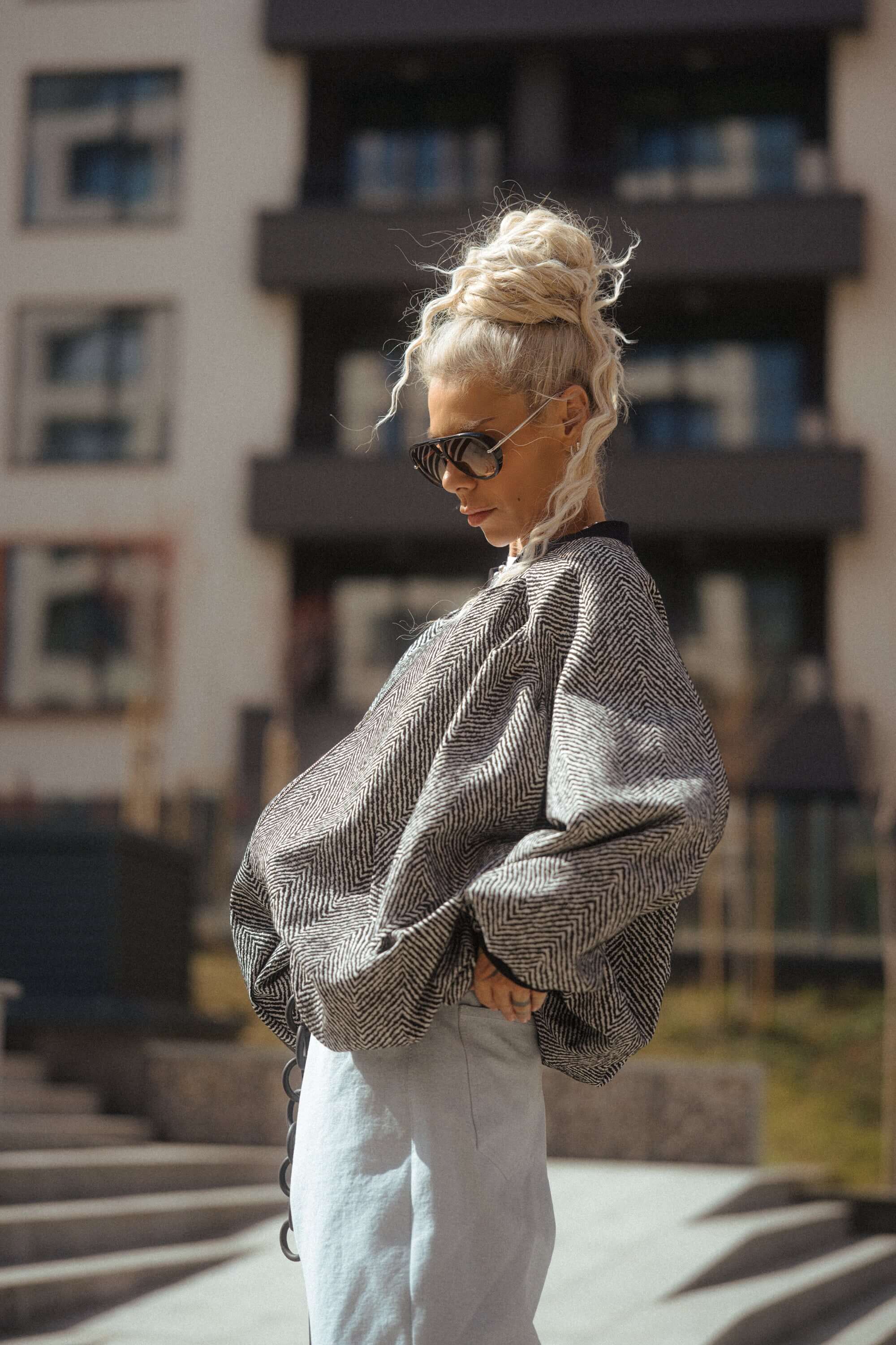 Oversized Textured Jacket