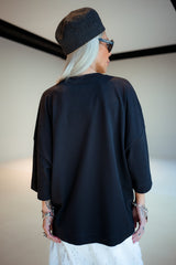 Black Oversized  Graphic T-Shirt