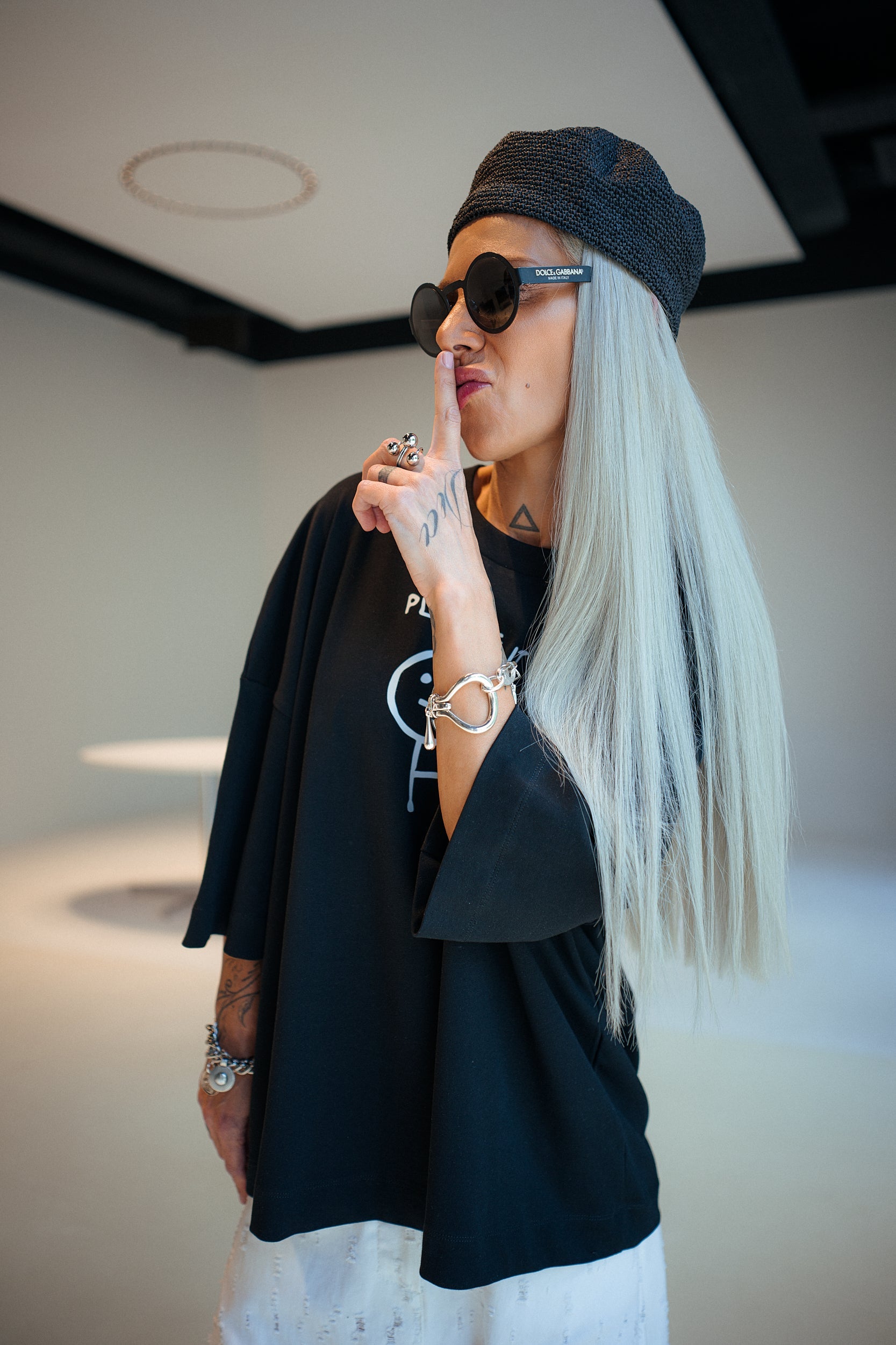 Black Oversized  Graphic T-Shirt
