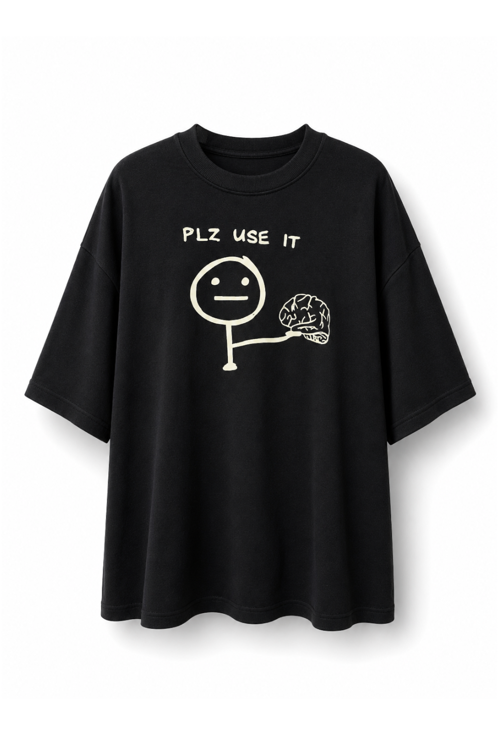 Black Oversized  Graphic T-Shirt