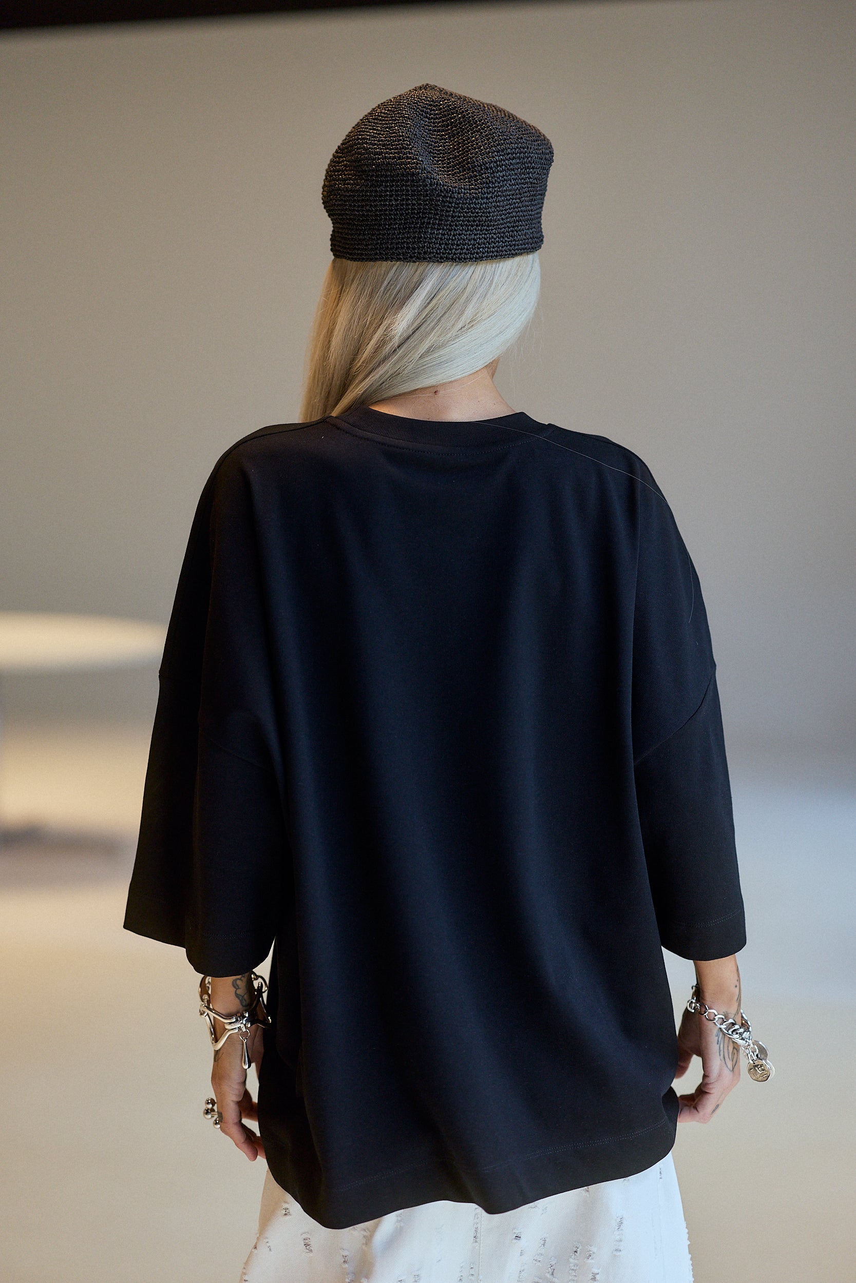 Black Oversized  Graphic T-Shirt