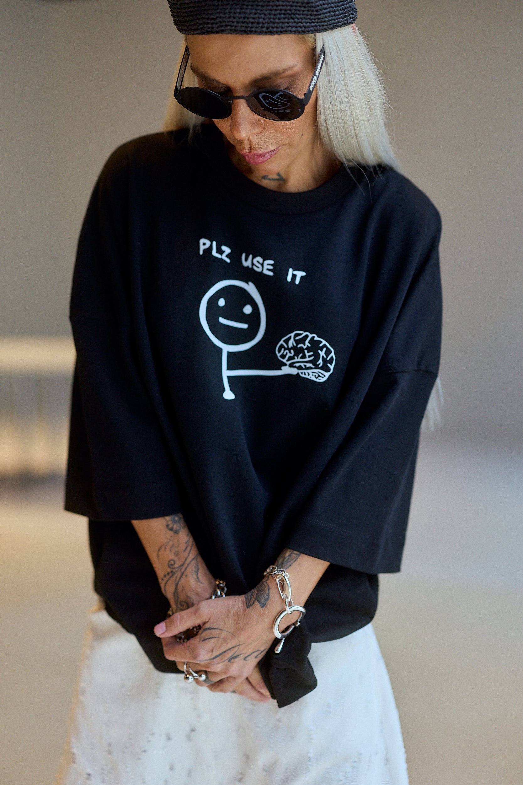 Black Oversized  Graphic T-Shirt